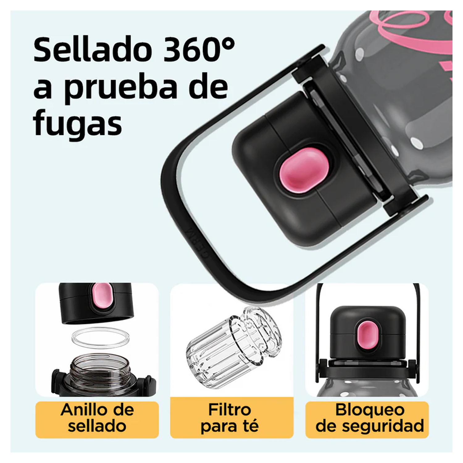 TOMATODO GERM COCA-COLA RITMICO NEGRO 1250ML - 5