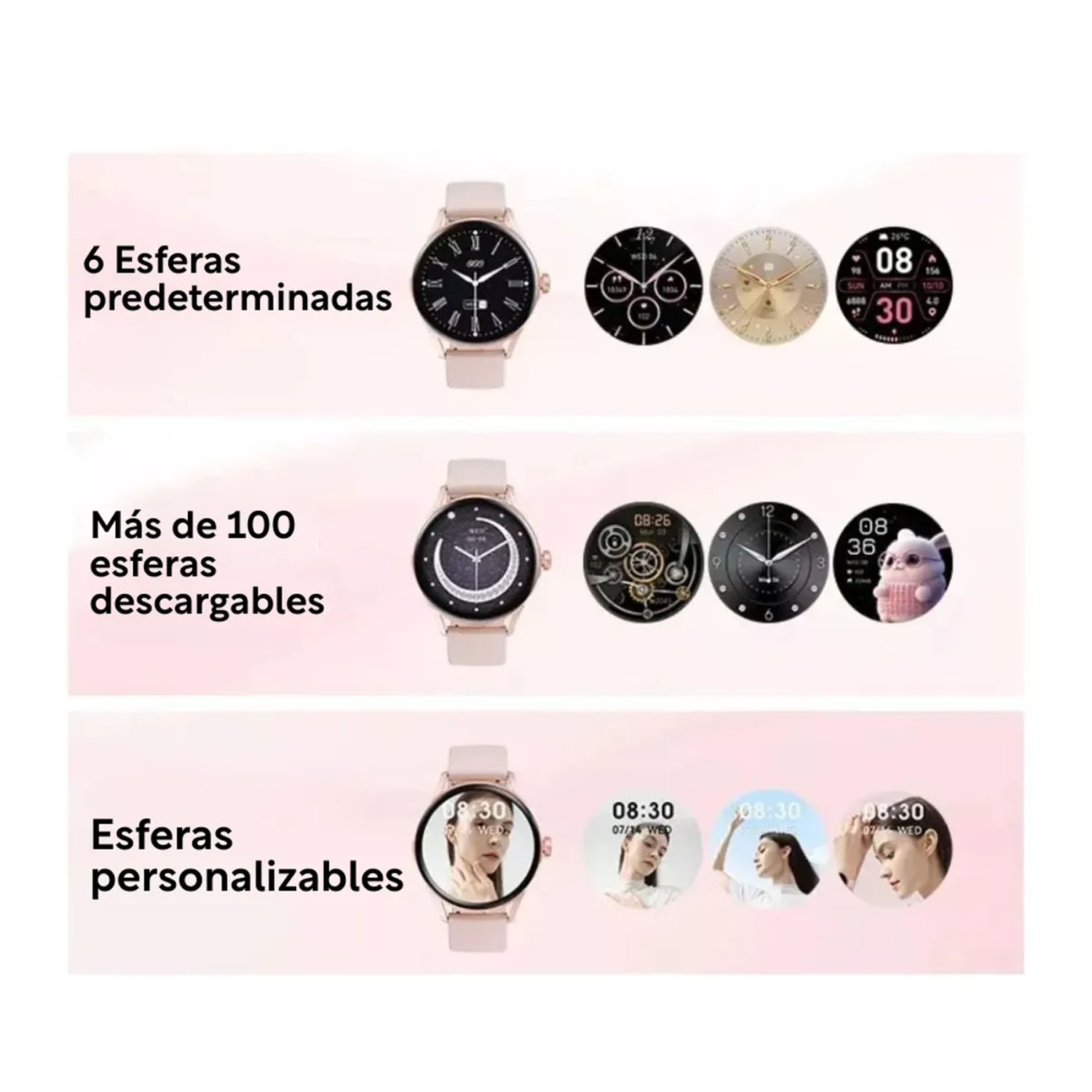 SMARTWATCH QCY ELITE DORADO PANTALLA AMOLED RESPONDE LLAMADAS - 4