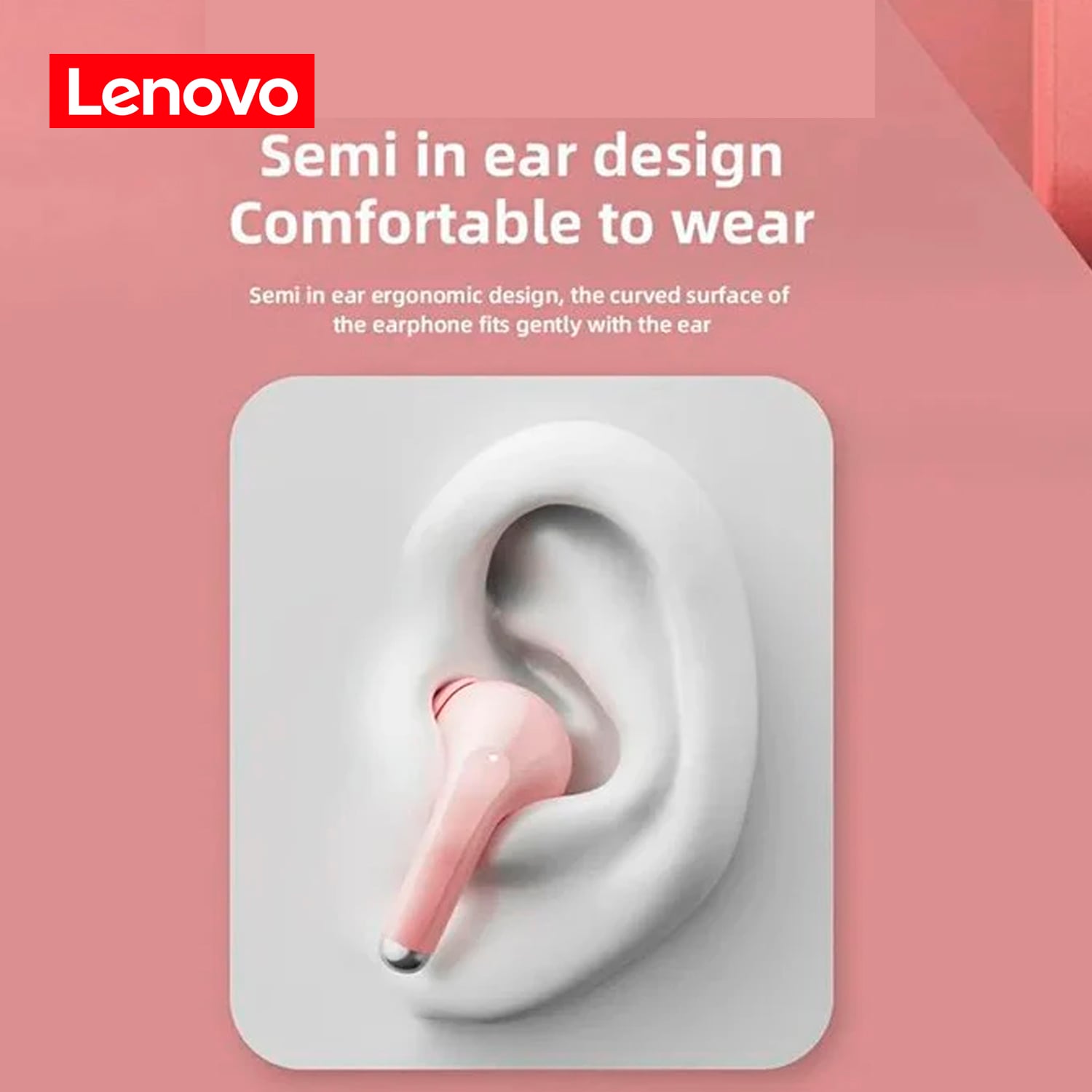 COMBO VASO COCA-COLA ROSA 390ML + AUDIFONOS LENOVO LP40 PRO ROSA - 4