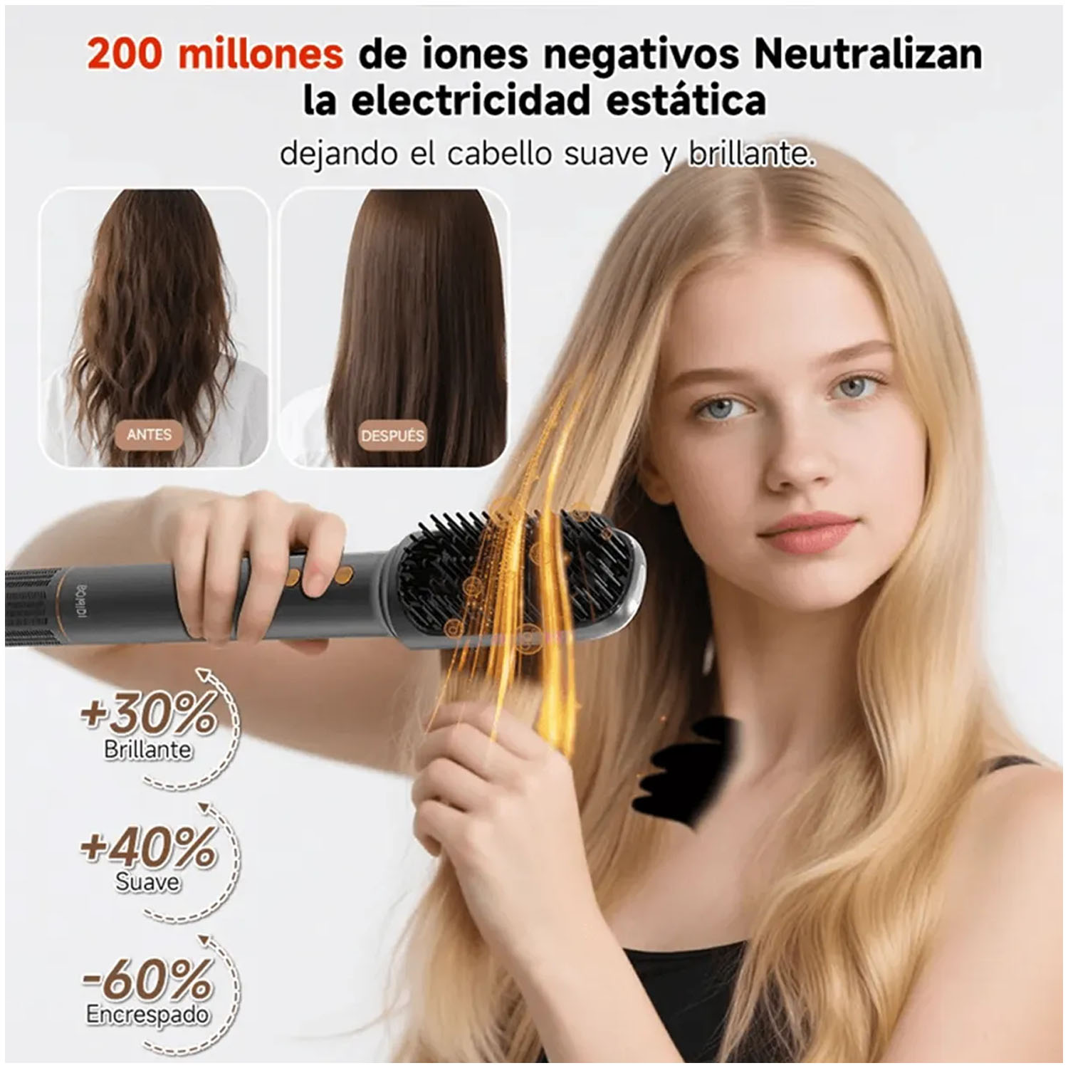 SECADORA DE CABELLO PROFESIONAL BOMIDI HD07 PLATA 7 EN 1 - 4