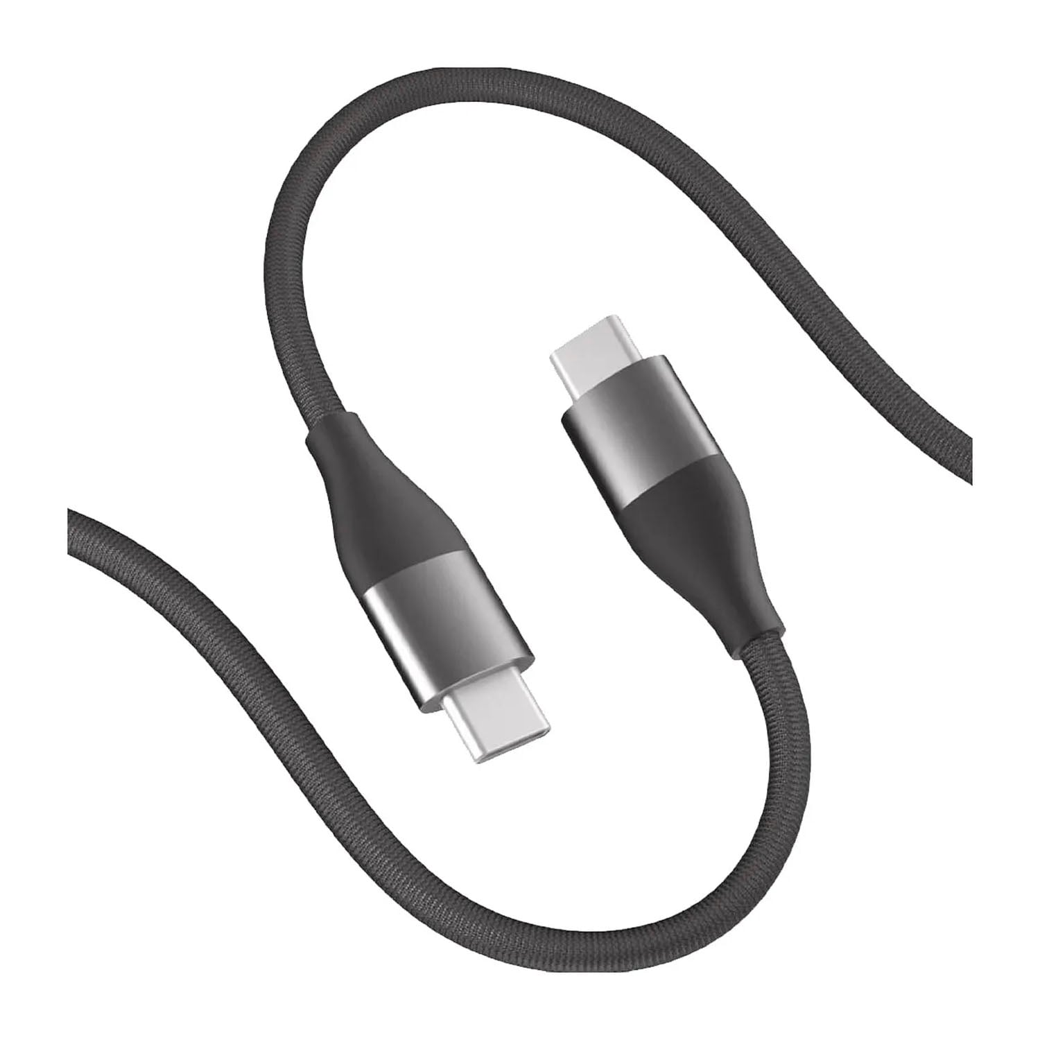 CABLE DE CARGA XIAOMI 6A NEGRO TYPE-C TO C - 3