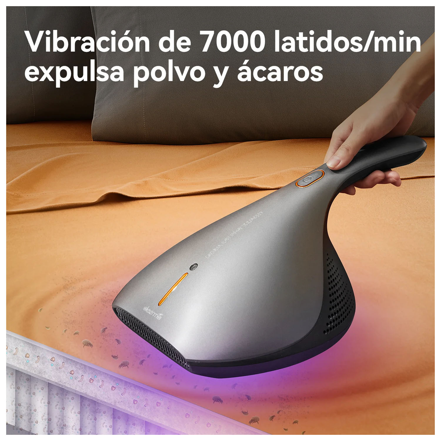 ASPIRADORA ANTI ÁCAROS DEERMA EX919 CON LUZ UV-C Y SUCCIÓN 13000PA - 5