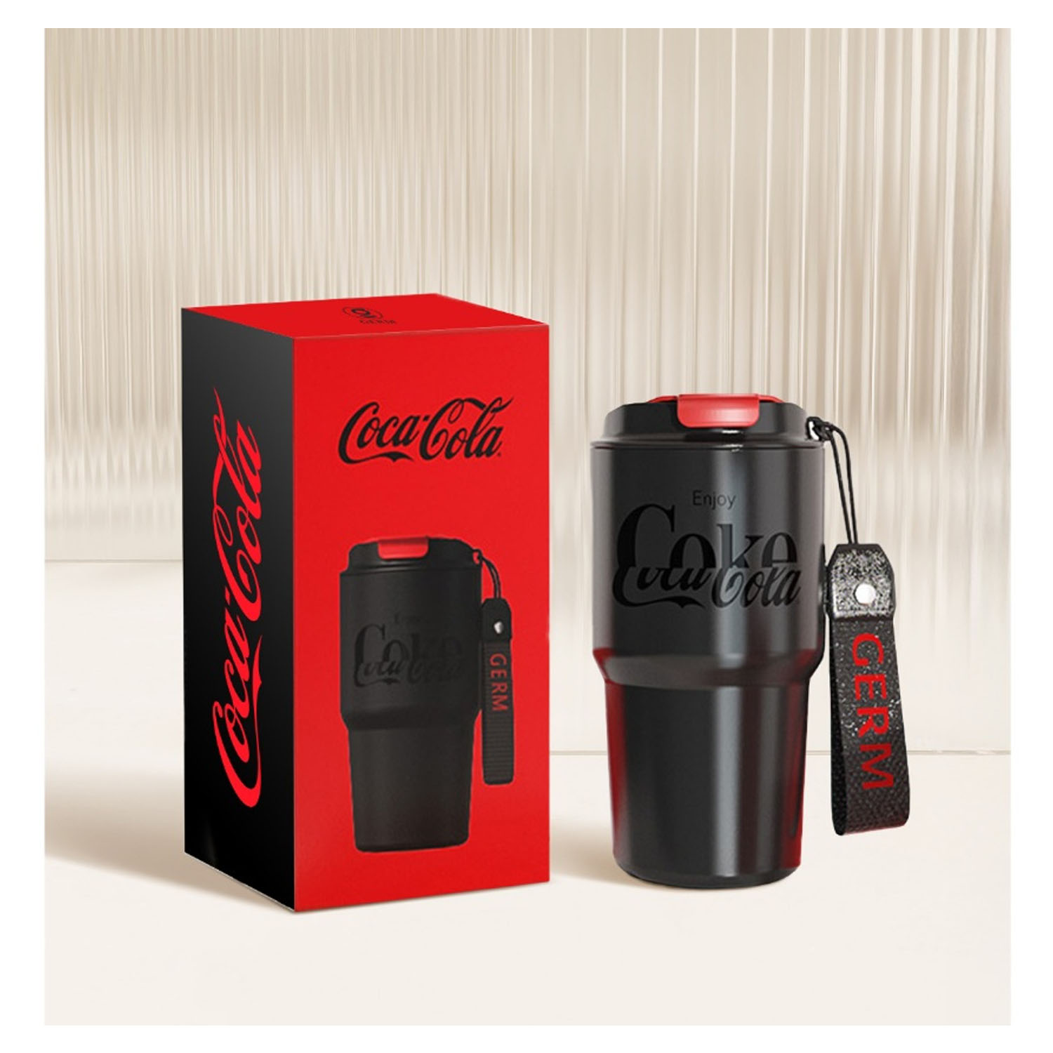 VASO TÉRMICO GERM COCA‑COLA NEGRO NOCHE 590ML - 3