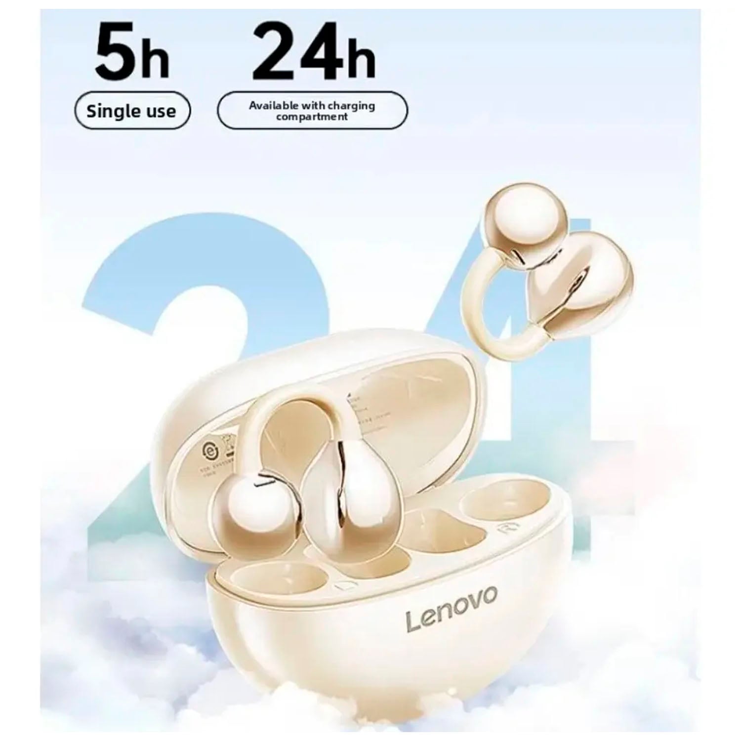 AUDÍFONOS LENOVO HEADPHONES TA410 PURPURA BLUETOOTH 5.4 - 3