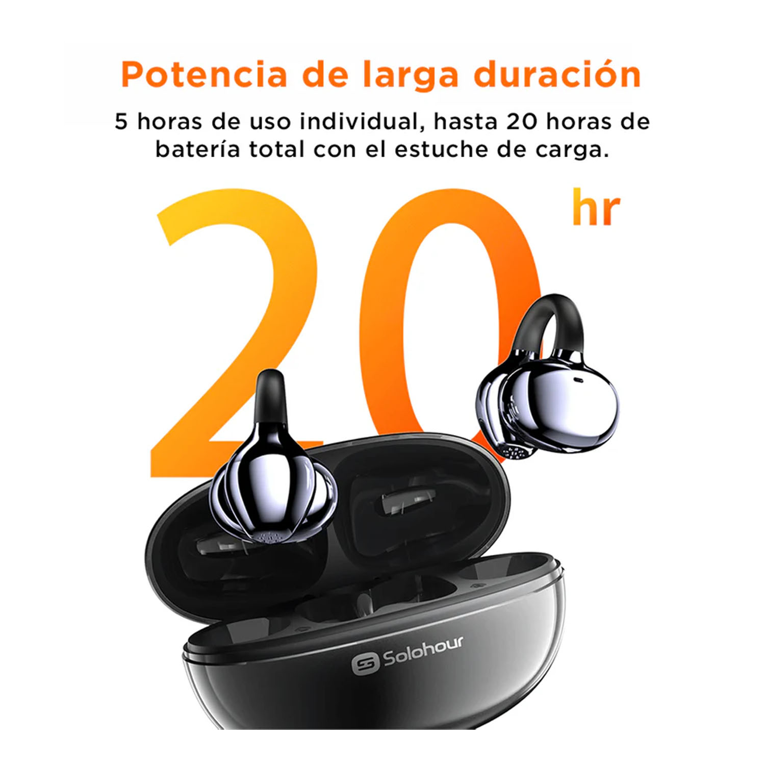 AUDÍFONOS INALÁMBRICOS SOLOHOUR SOLBUDS ST7 NEGRO - 6