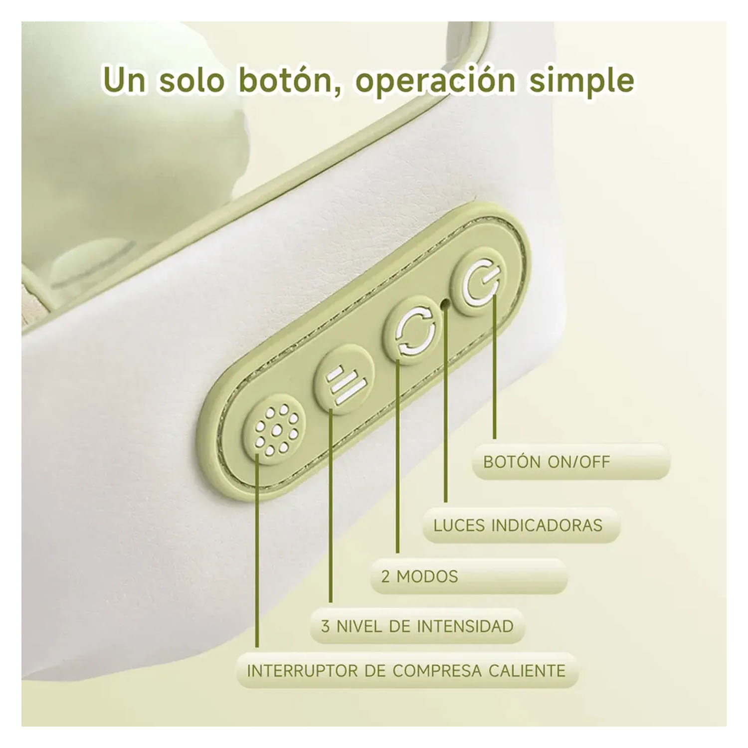 MASAJEADOR DE CUELLO Y HOMBROS BOMIDI MP2 LITE VERDE - 5