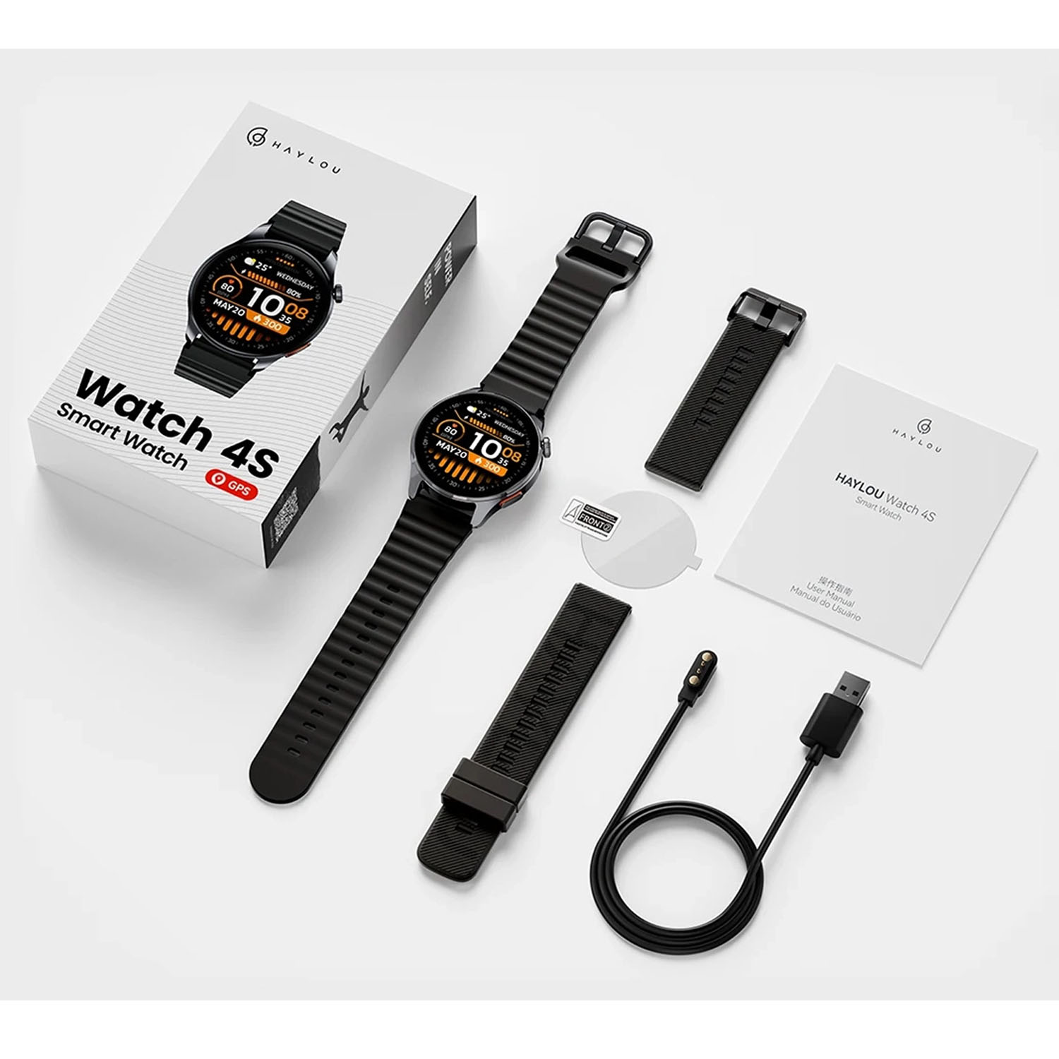 SMARTWATCH HAYLOU WATCH 4S SILVER PANTALLA AMOLED - 4