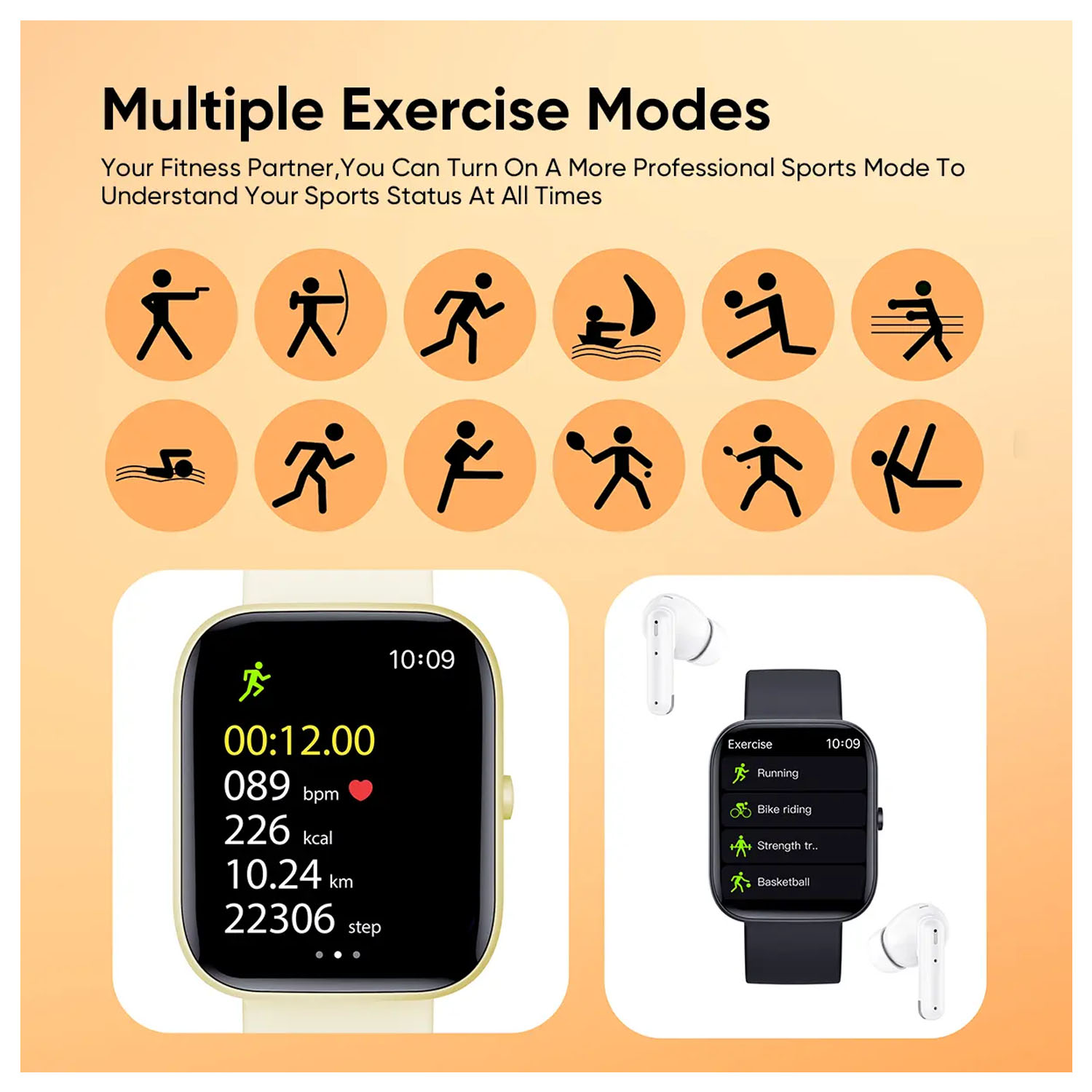 SMARTWATCH VIDVIE SW1618 DORADO BLUETOOTH LLAMADAS - 4
