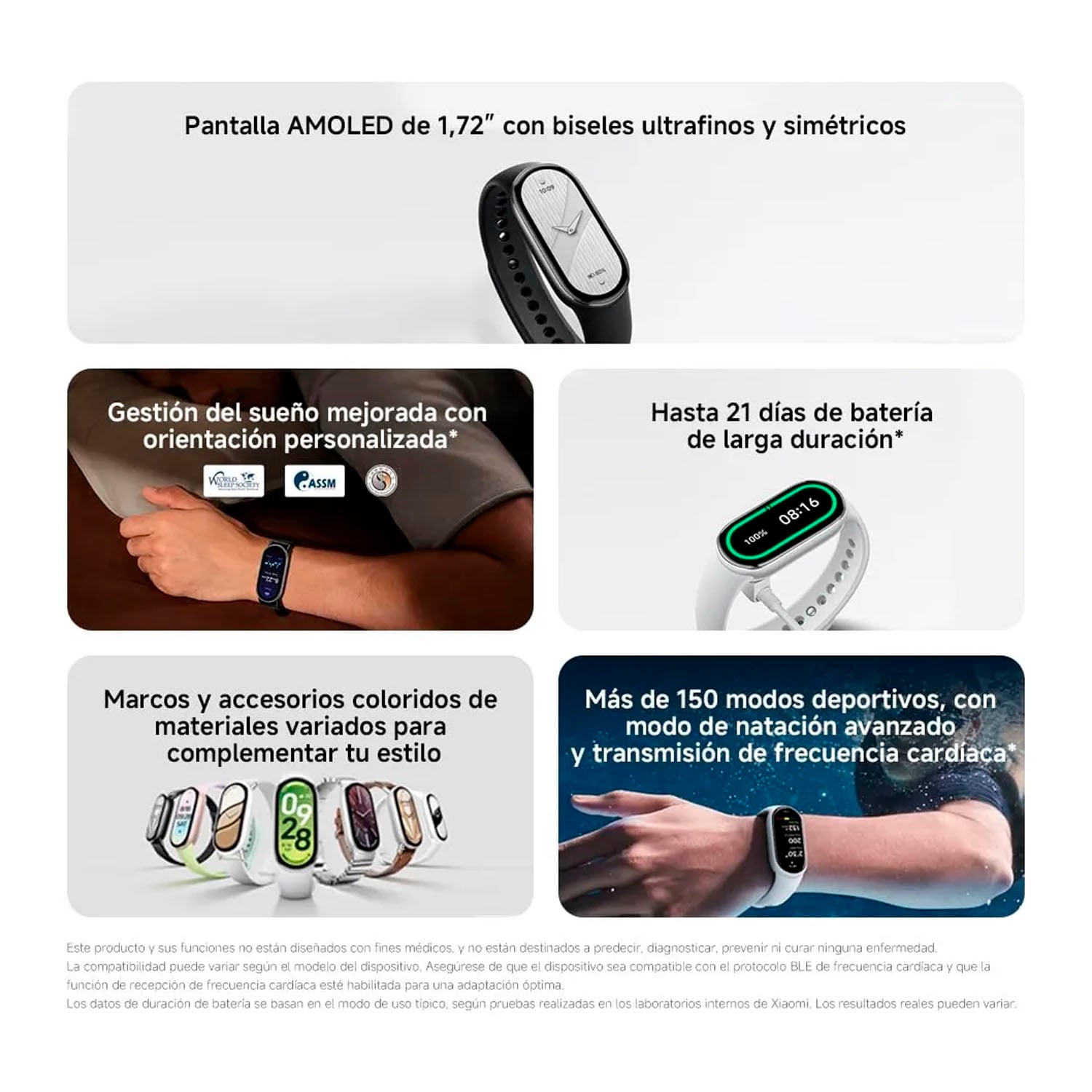 PULSERA XIAOMI SMART BAND 10 BLACK AMOLED - 3