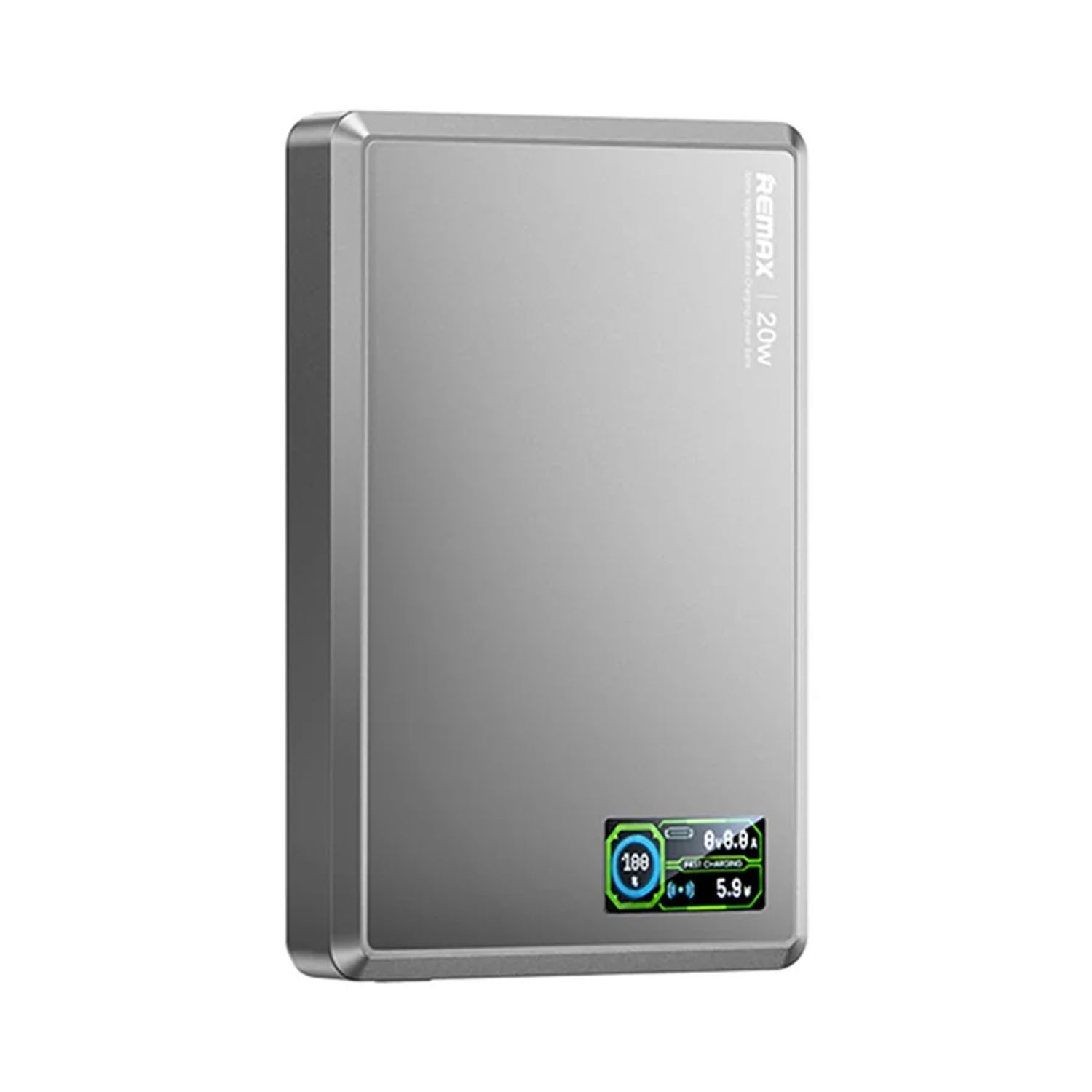 POWER BANK MAGNÉTICO REMAX AURORA FP-37 GRIS 10000MAH 20W - 1