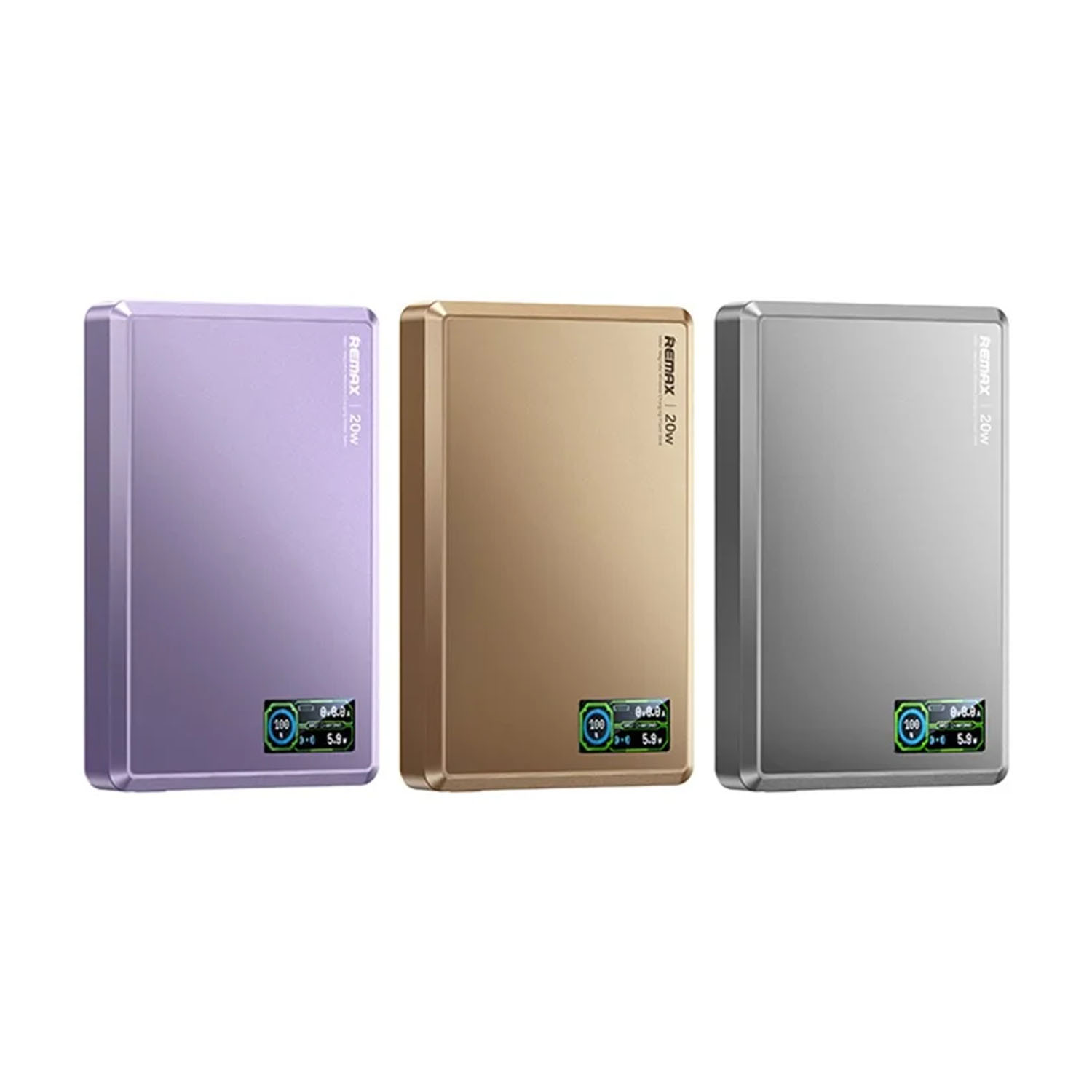 POWER BANK MAGNÉTICO REMAX AURORA FP-37 GRIS 10000MAH 20W - 3
