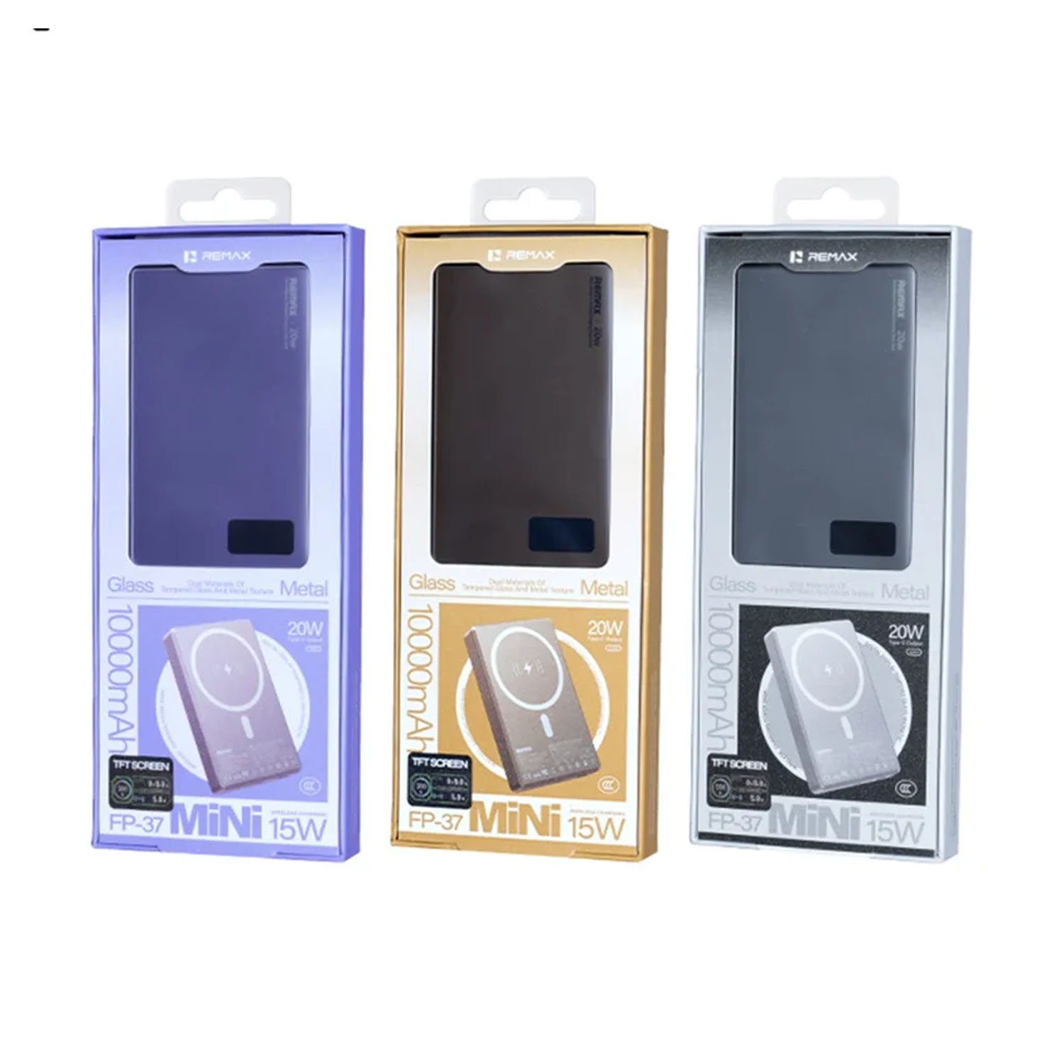 POWER BANK MAGNÉTICO REMAX AURORA FP-37 GRIS 10000MAH 20W - 4