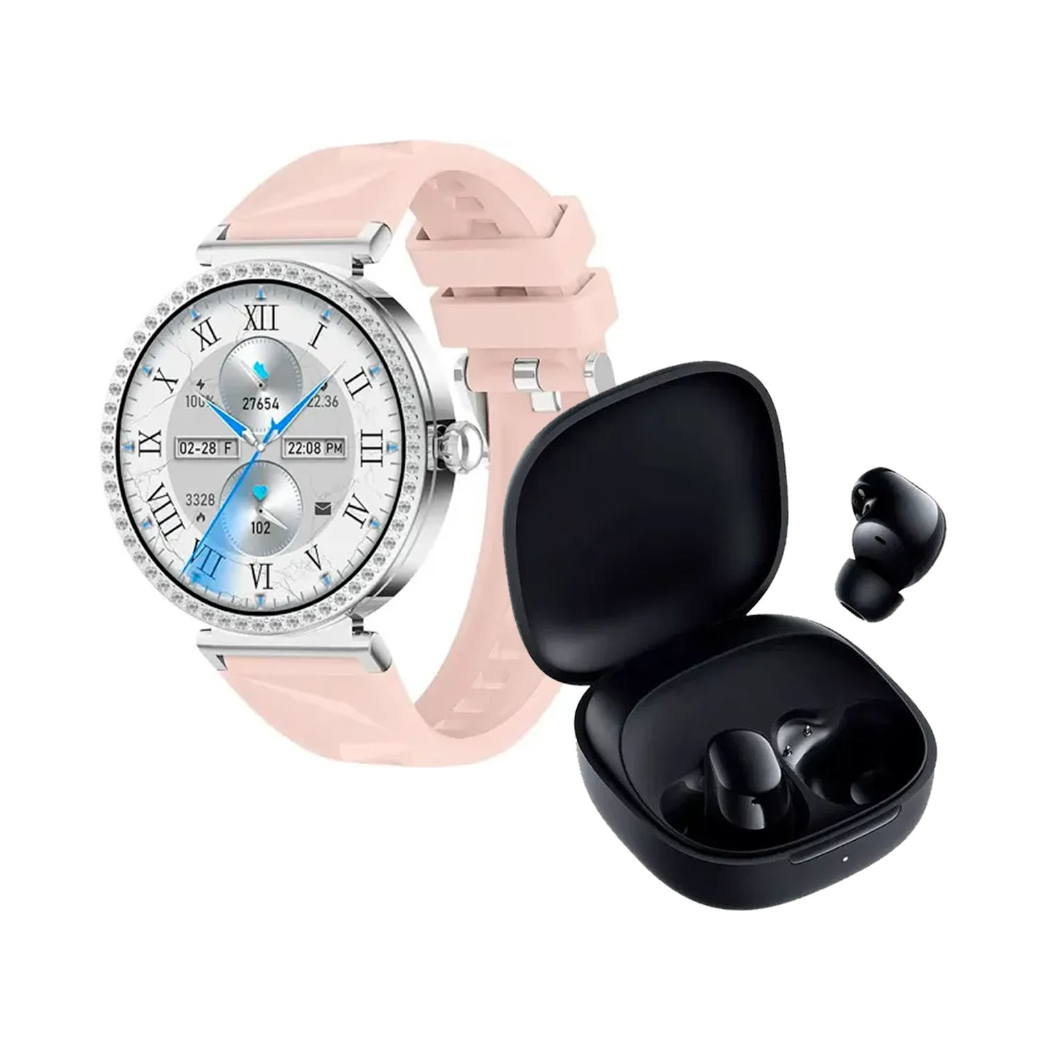 COMBO SMARTWATCH VIDVIE SW1624 + REDMI BUDS 6 PLAY NEGRO - 2