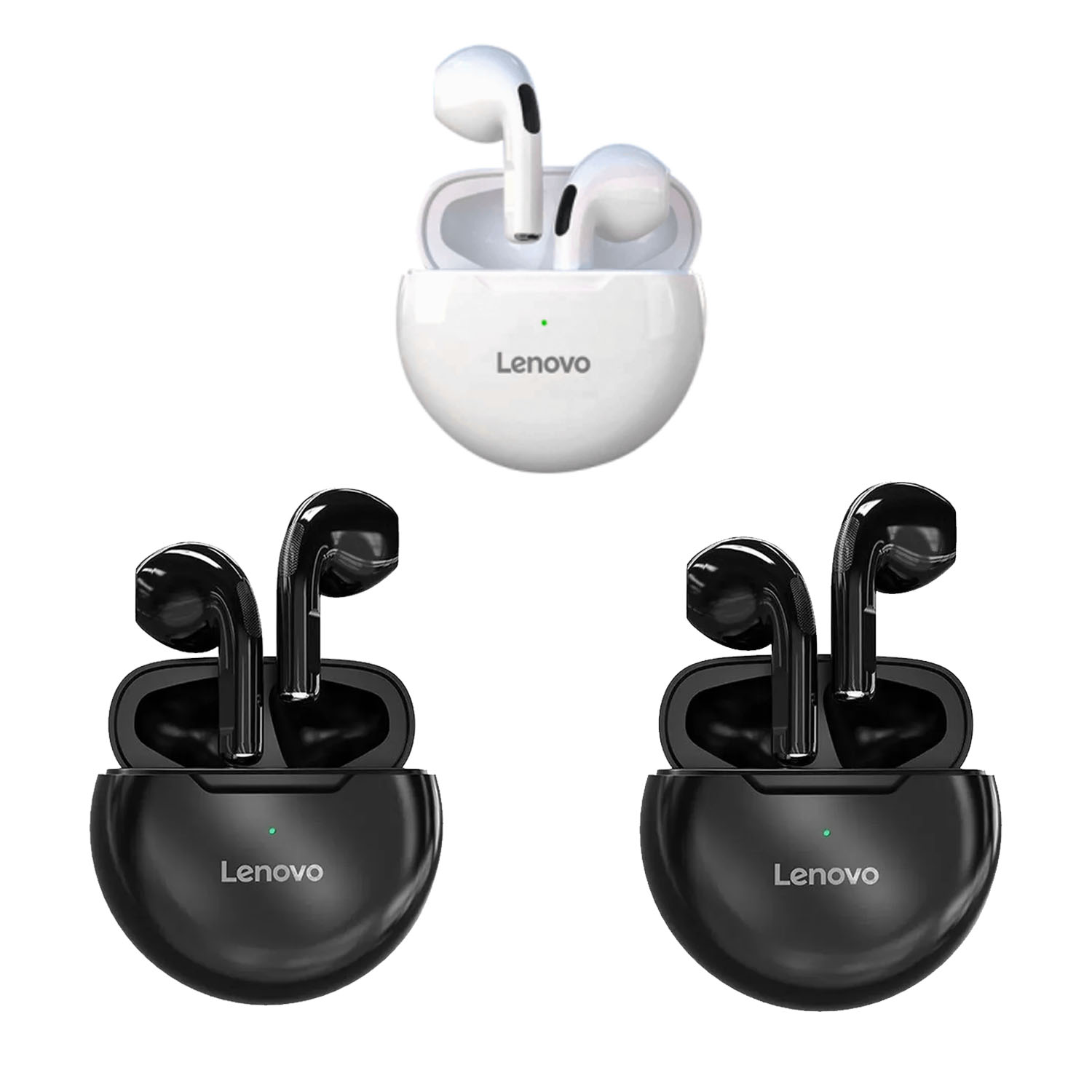 COMBO LENOVO AUDÍFONOS HT38 NEGRO X2 + HT38 BLANCO - 2