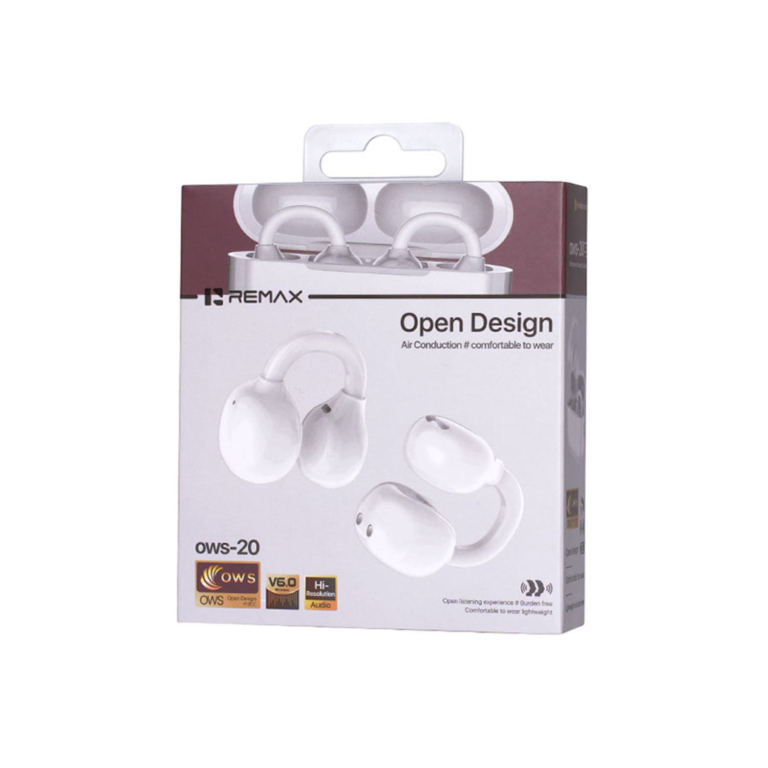 REMAX AUDÍFONOS INALÁMBRICOS OWS-20 BLANCO BLUETOOTH 5,3 - 2