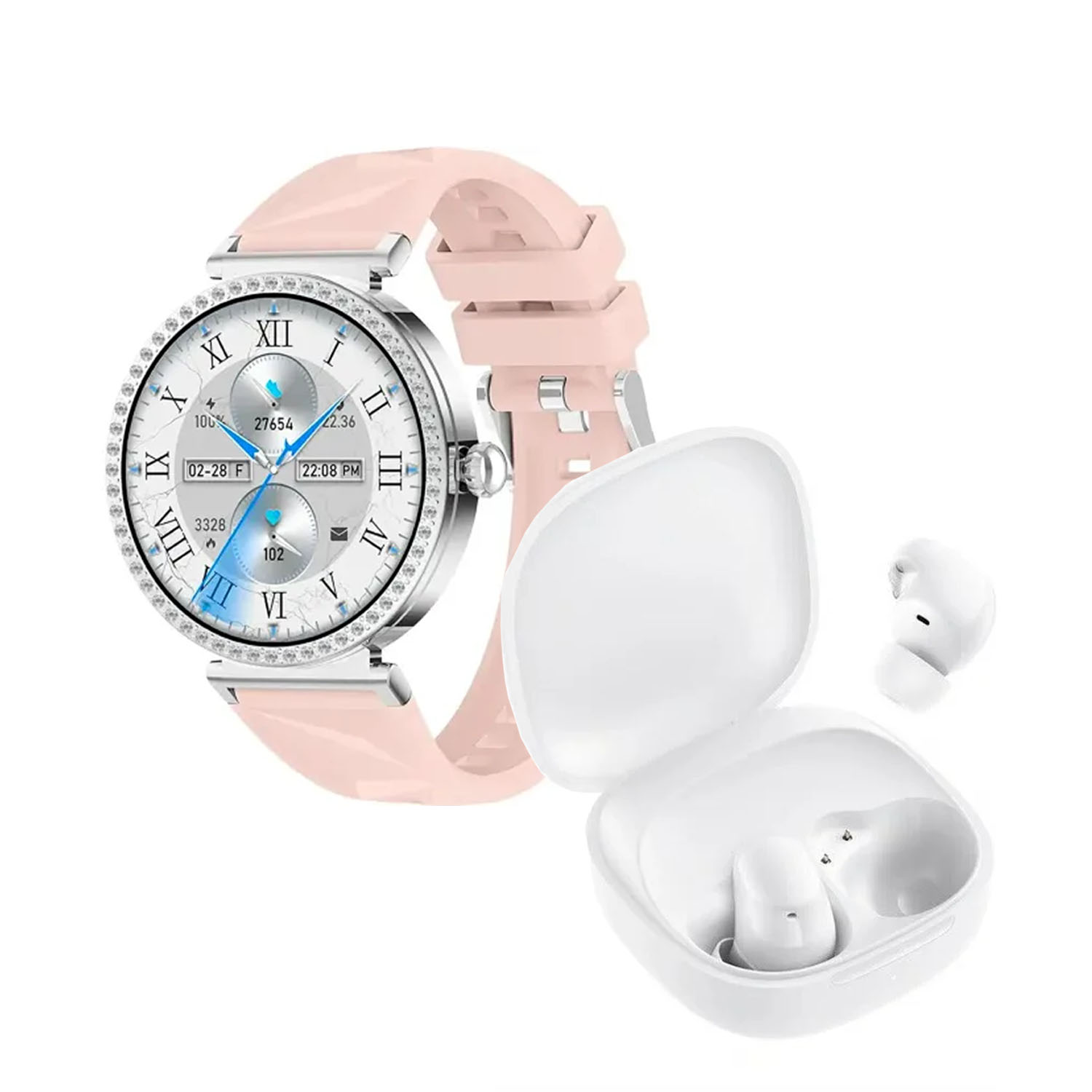 COMBO SMARTWATCH VIDVIE SW1624 + REDMI BUDS 6 PLAY BLANCO - 1