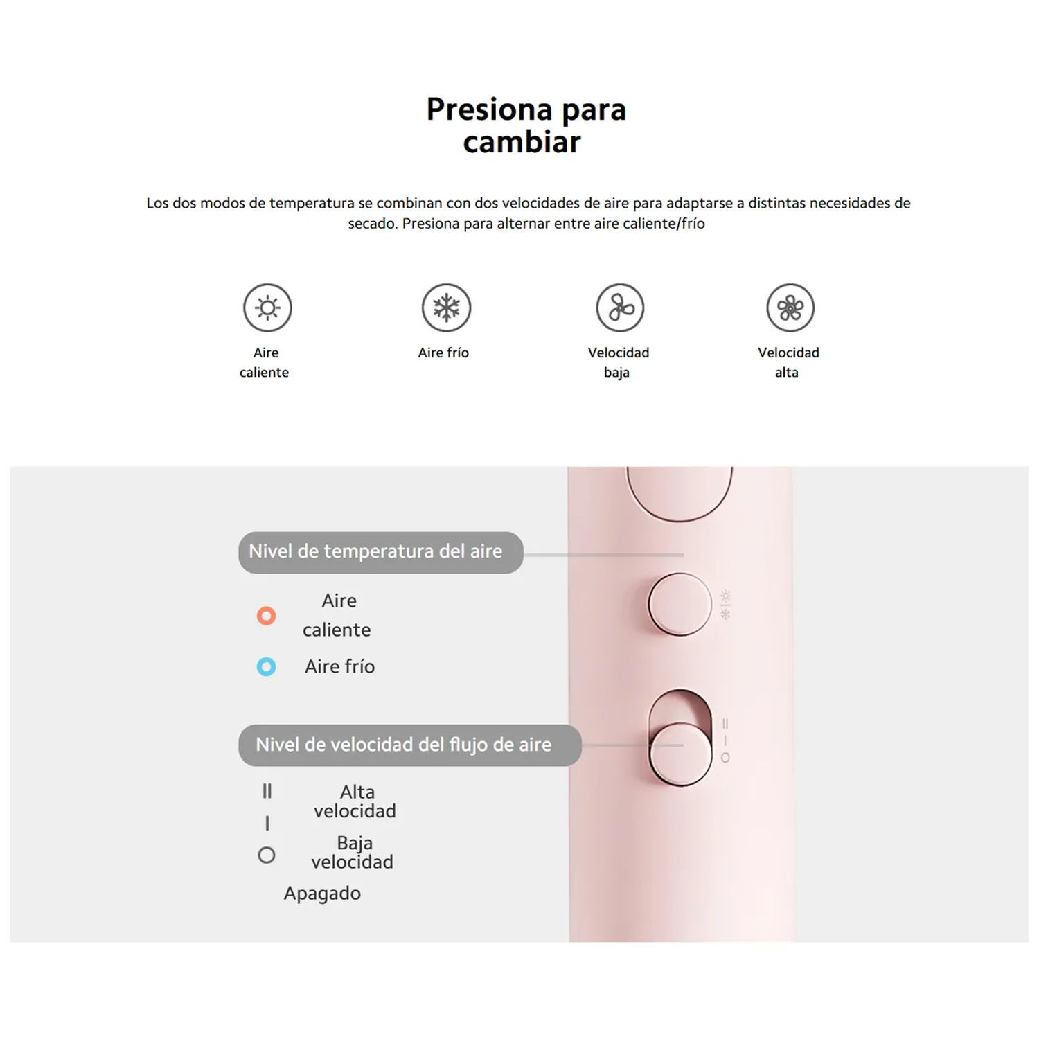 SECADORA DE CABELLO XIAOMI H101 BLANCO PEGABLE - 4