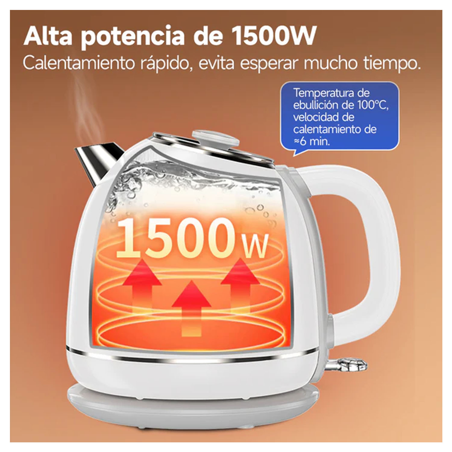 HERVIDOR ELÉCTRICO RETRO BOMIDI YD-1831 VERDE 1,7L - 4