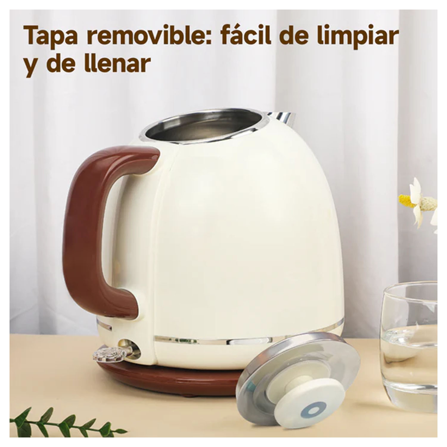 HERVIDOR ELÉCTRICO RETRO BOMIDI YD-1831 VERDE 1,7L - 6