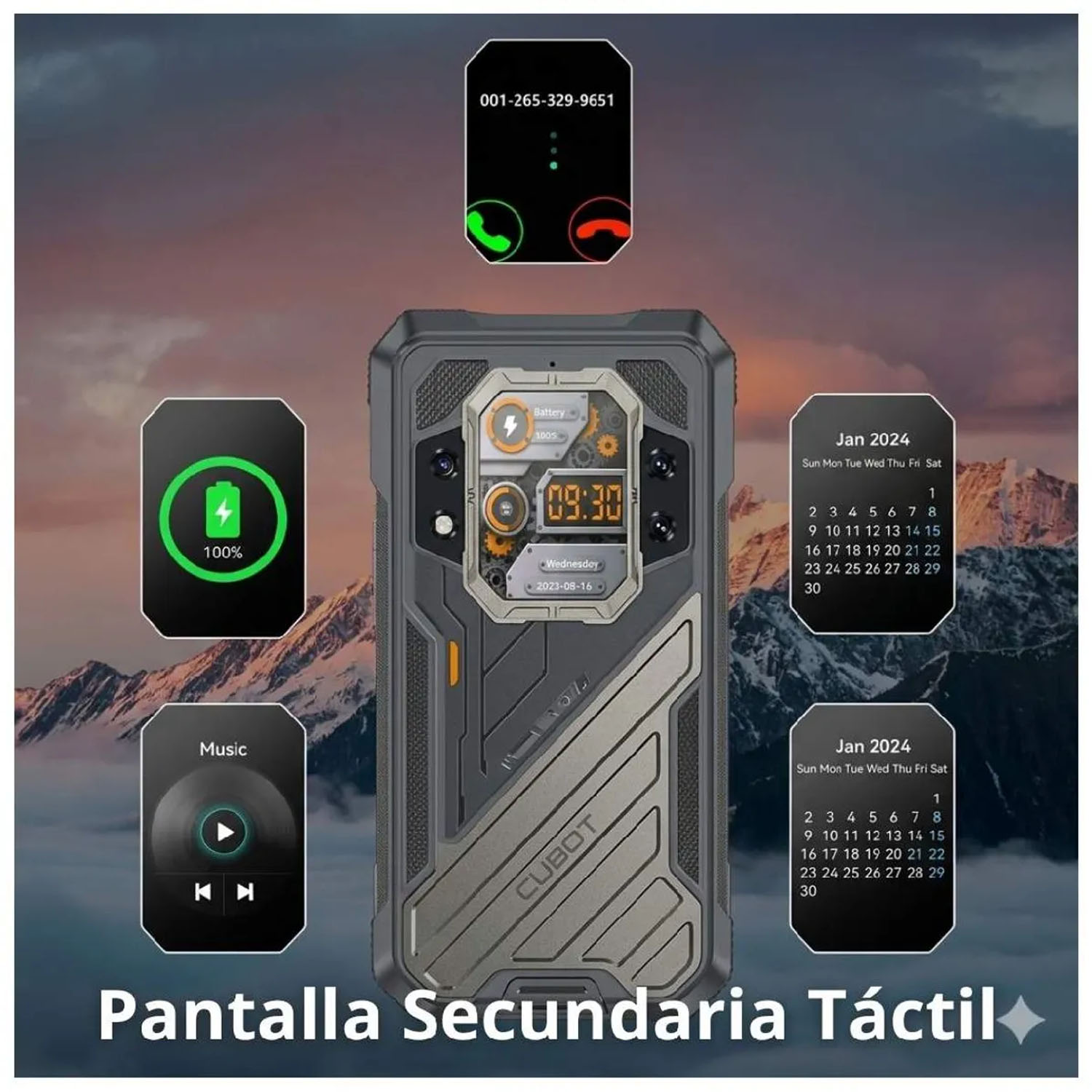 SMARTPHONE CUBOT KINGKONG X NEGRO 5G 12GB RAM 256GB 6.58 - 3
