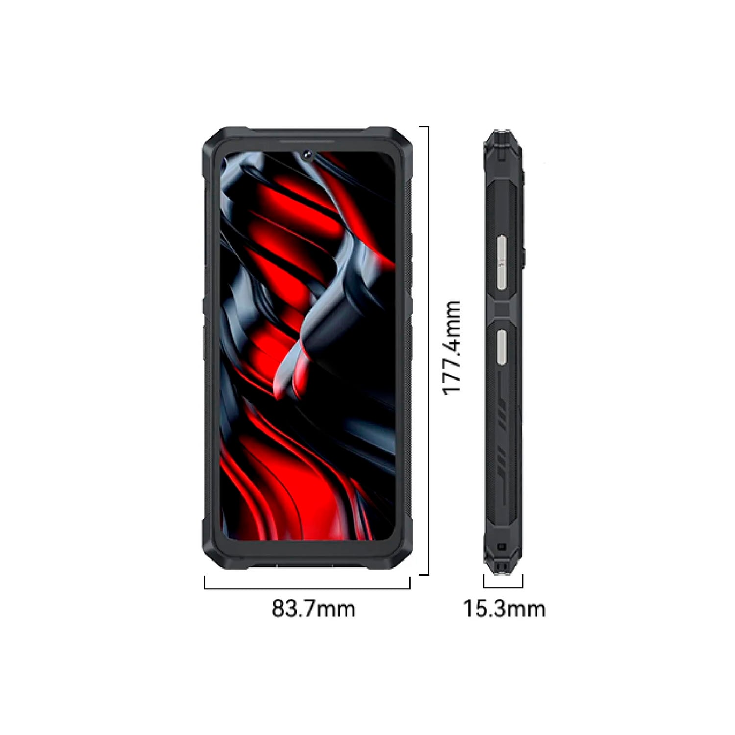 CELULAR SMARTPHONE CUBOT KINGKONG ES 3 NEGRO 6GB RAM 256GB 6.74' - 2