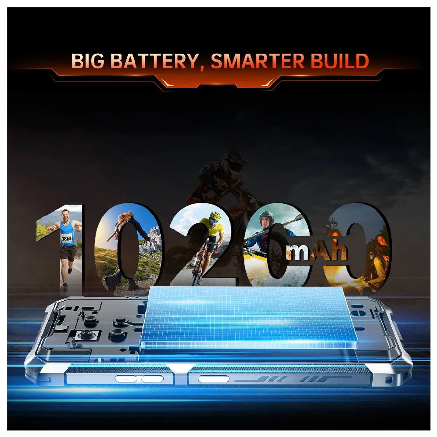 CELULAR SMARTPHONE CUBOT KINGKONG ES 3 NEGRO 6GB RAM 256GB 6.74' - 5