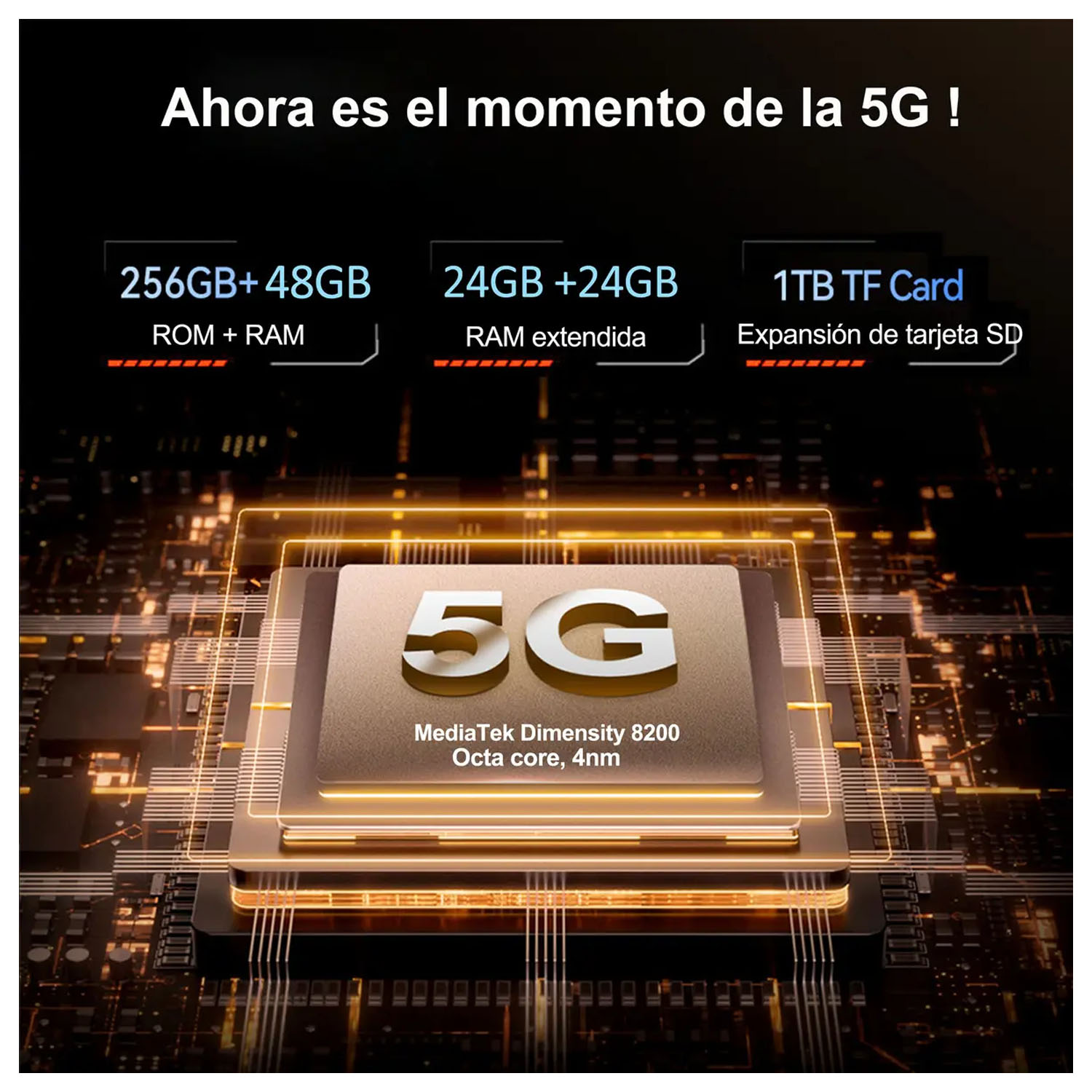 SMARTPHONE CUBOT KINGKONG X PRO NEGRO 5G 12GB RAM 256GB 6.72 - 5
