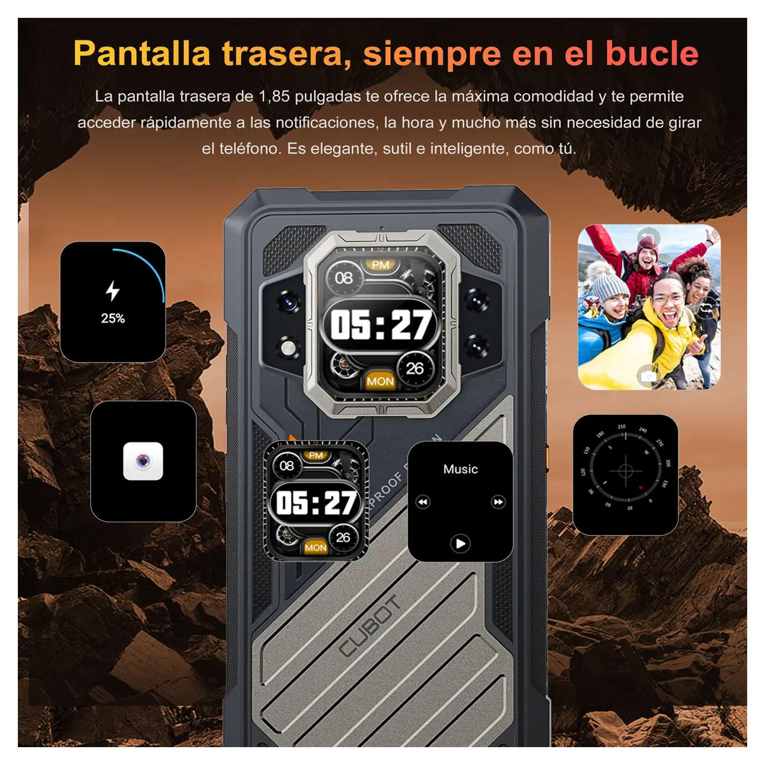 SMARTPHONE CUBOT KINGKONG X PRO NEGRO 5G 12GB RAM 256GB 6.72 - 6