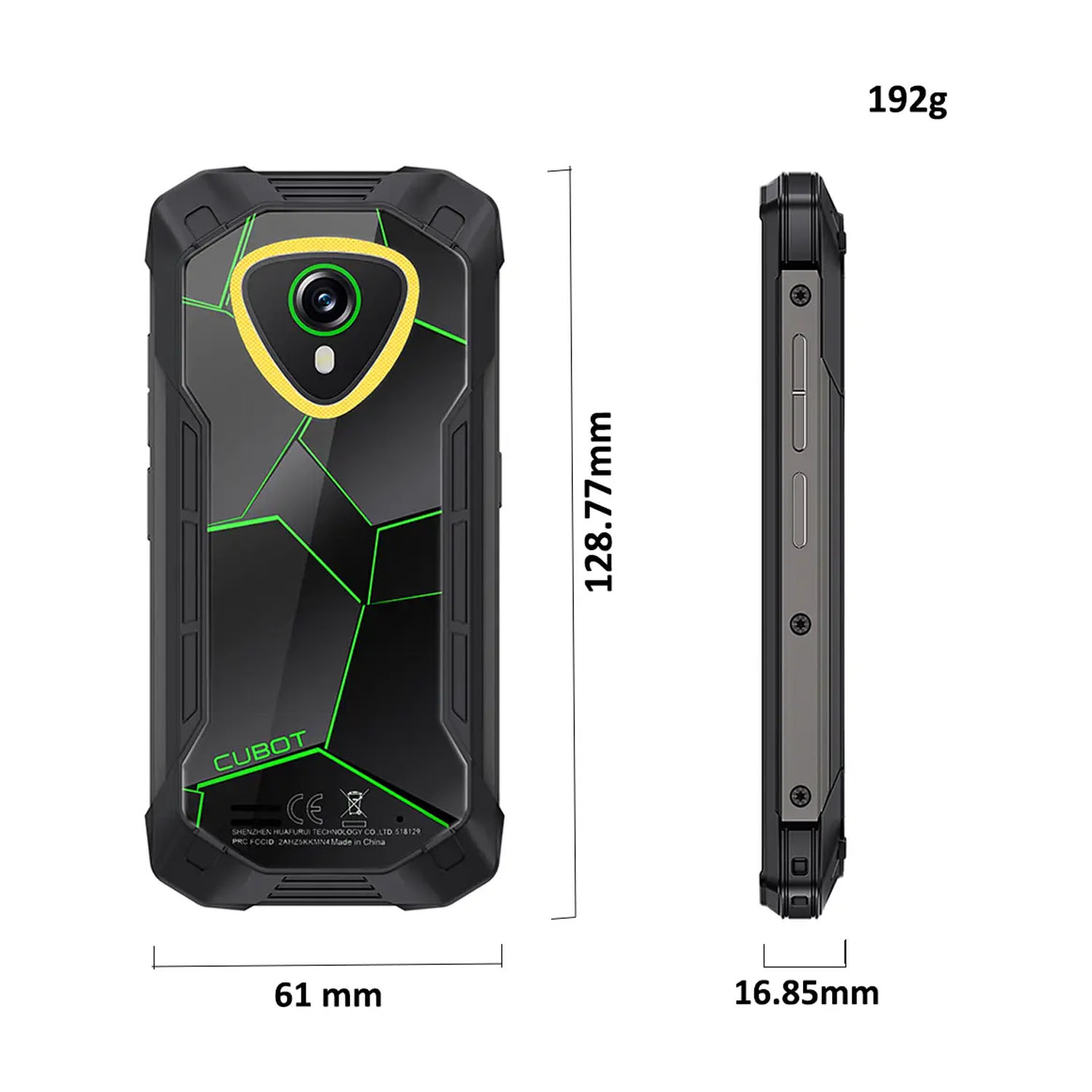 CELULAR SMARTPHONE CUBOT KINGKONG MINI 4 VERDE 6GB RAM 128GB 4.5' - 9