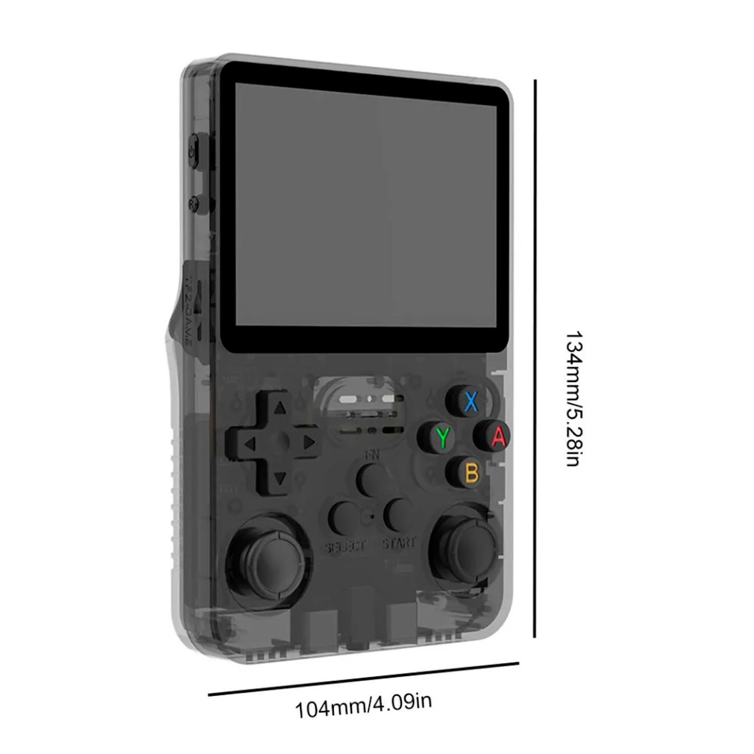 MINI CONSOLA RETRO R36S ROJO 64GB + ESTUCHE NEGRO - 4