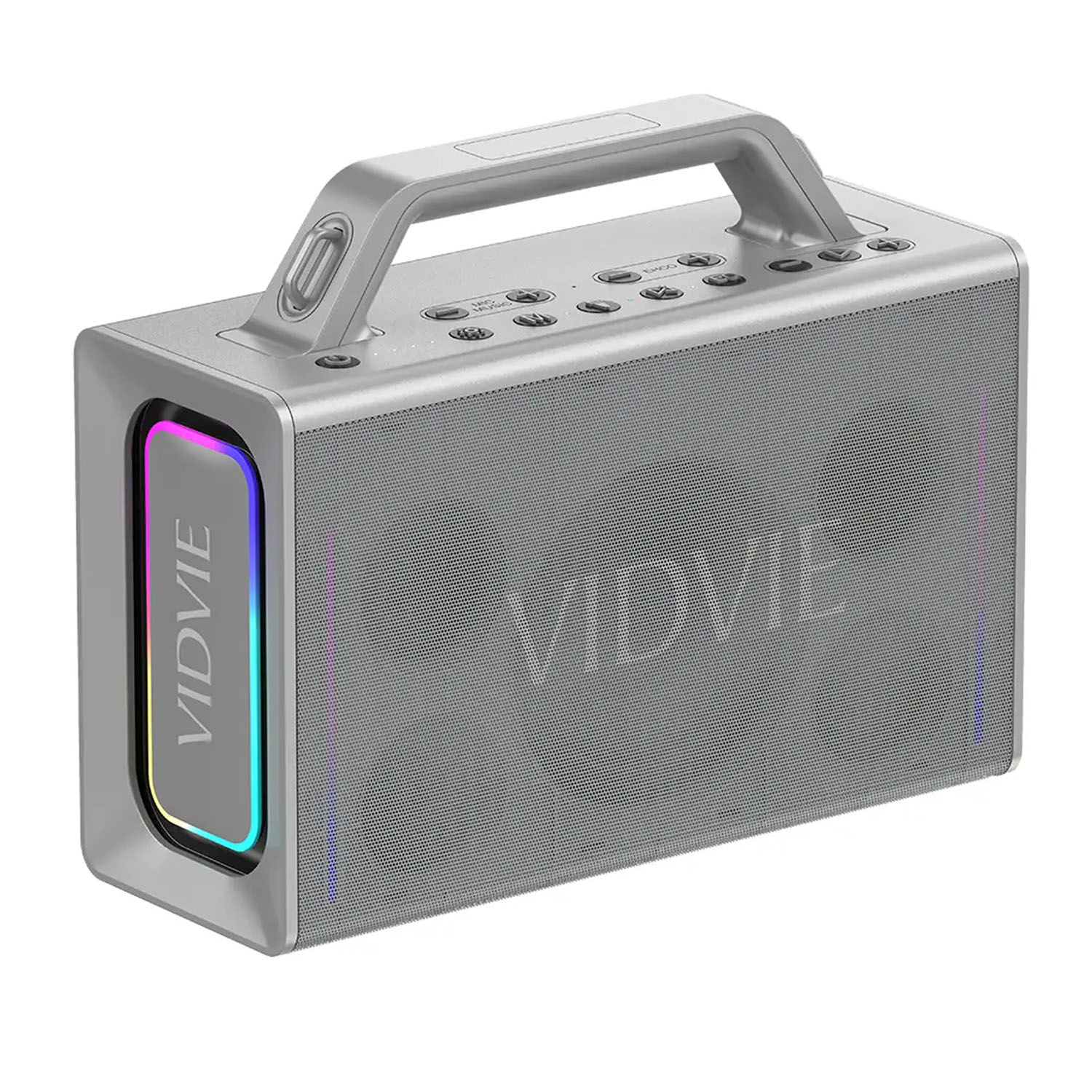 PARLANTE KARAOKE PORTÁTIL VIDVIE XL-SP924 200W NEGRO CON 2 MICRÓFONOS - 2