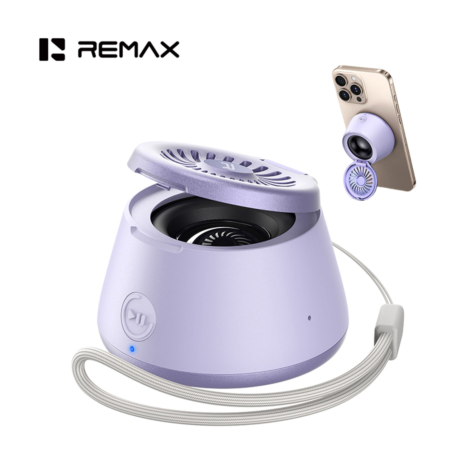 REMAX PARLANTE MAGNÉTICO BLUETOOTH RB-MB02 NAVY BLUE - 6