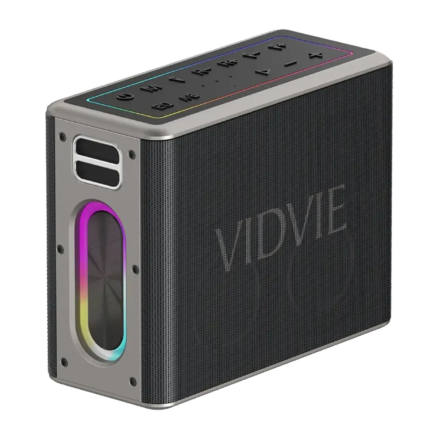 PARLANTE KARAOKE PORTÁTIL VIDVIE XL-SP917 120W NEGRO CON 2 MICRÓFONOS - 2