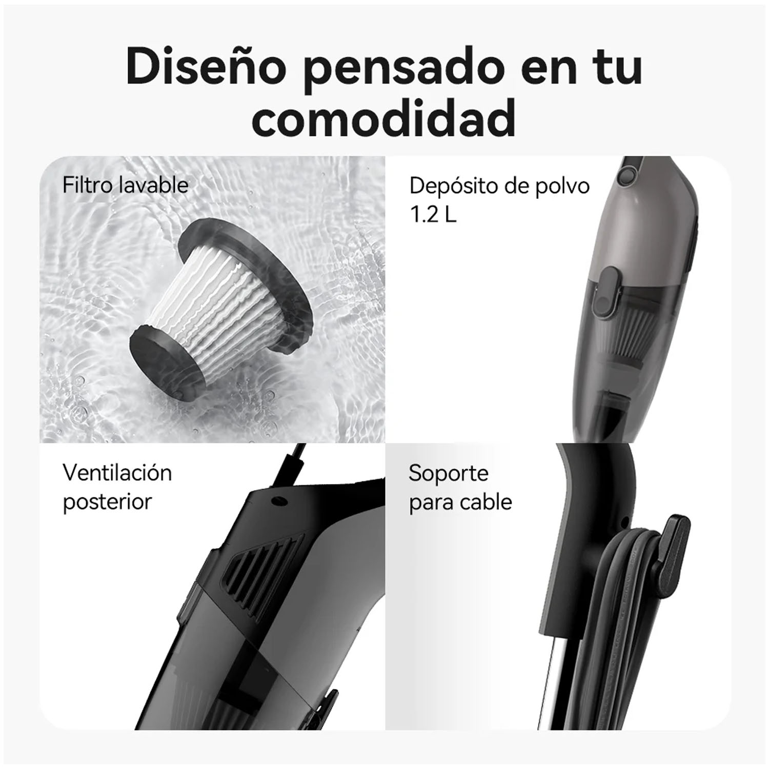 Aspiradora Robot Inteligente Deerma DEM-S30 Negro con Estación de Vaciado Automático - 9