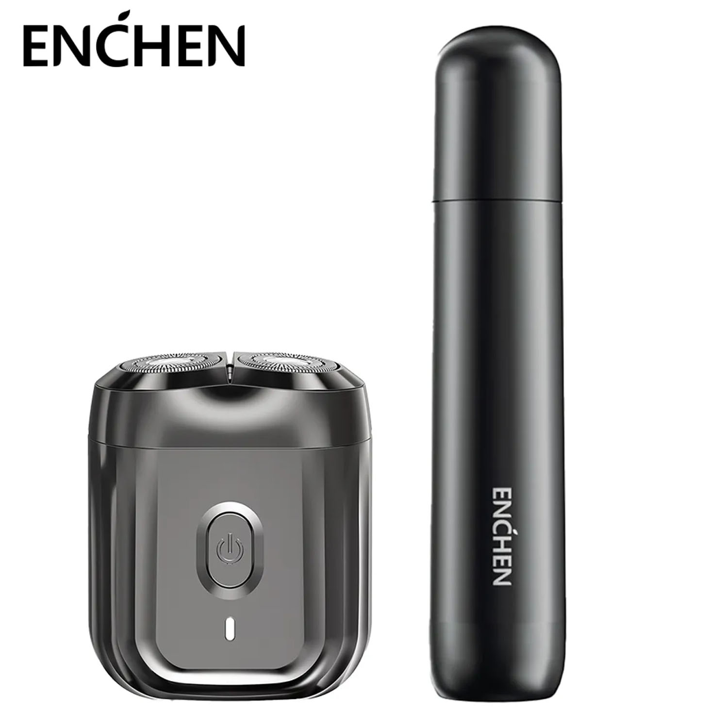 COMBO ENCHEN AFEITADORA MINI 6 + RECORTADOR NASAL EN005 NEGRO - 1