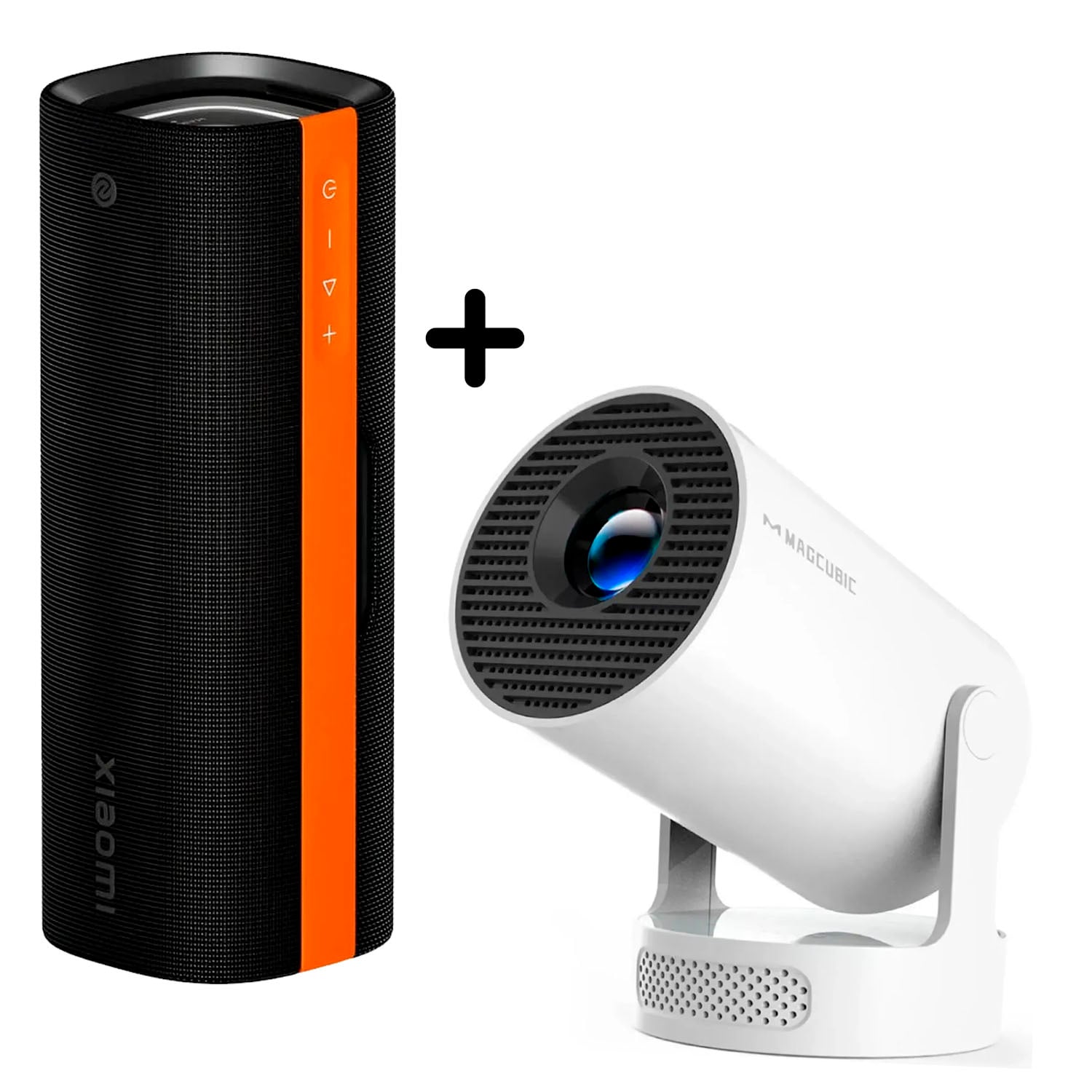 COMBO PROYECTOR MAGCUBIC HY300 PRO+ + PARLANTE XIAOMI SOUND PARTY NS7 - 1