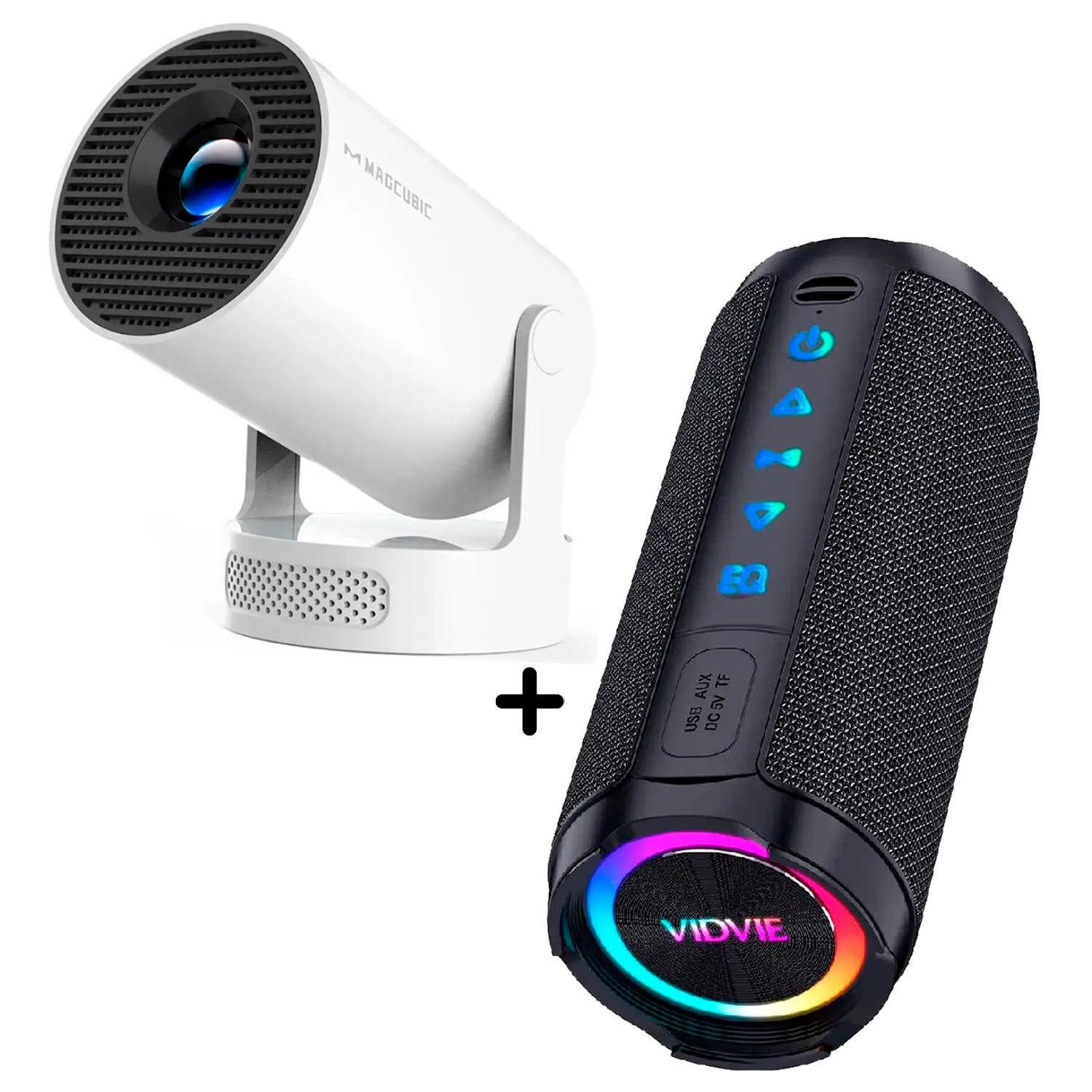 COMBO PROYECTOR MAGCUBIC HY300 PRO+ + PARLANTE VIDVIE SP934 40W - 1
