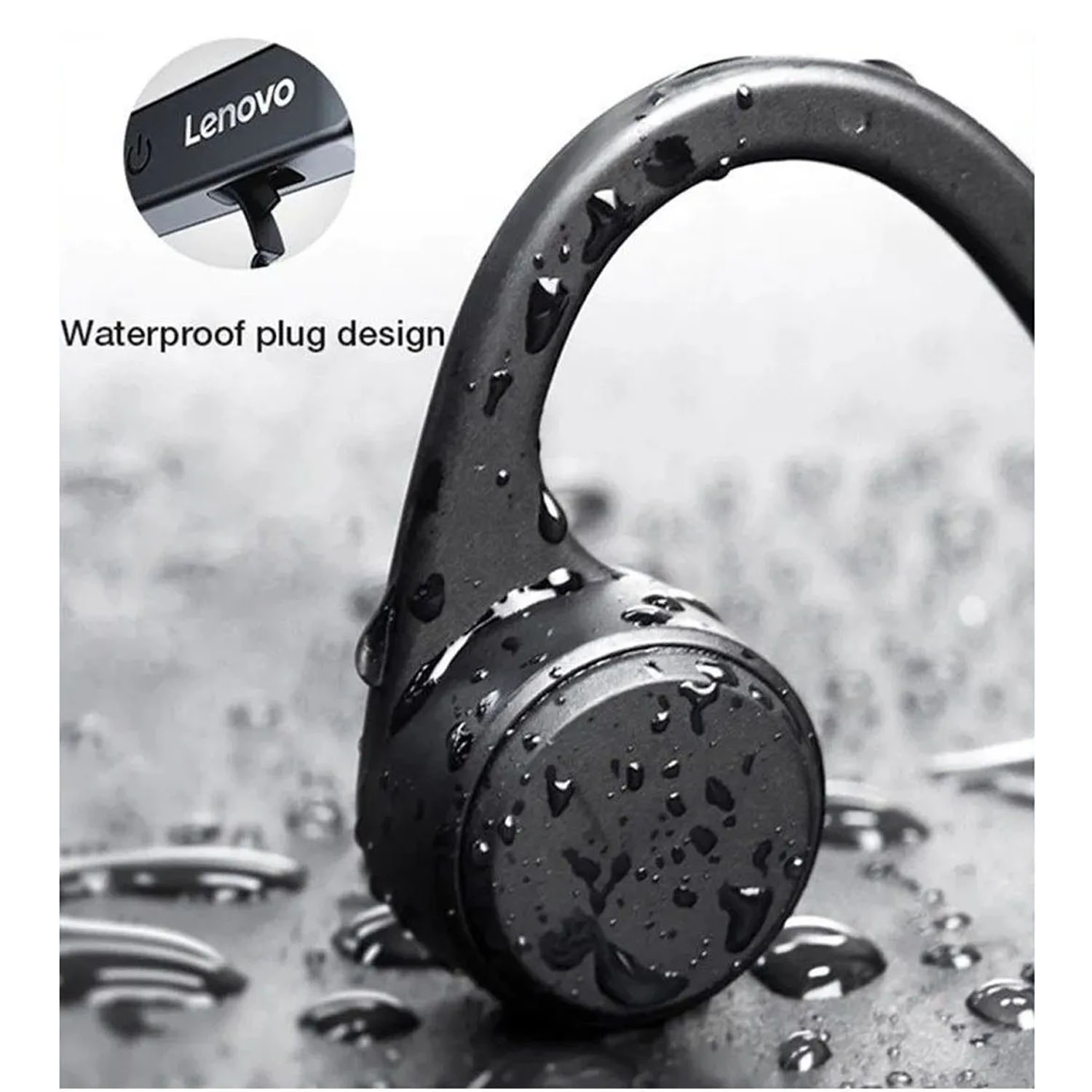AUDÍFONOS LENOVO X4 NEGRO BLUETOOTH 5.0 CONDUCCIÓN ÓSEA DEPORTIVOS - 6