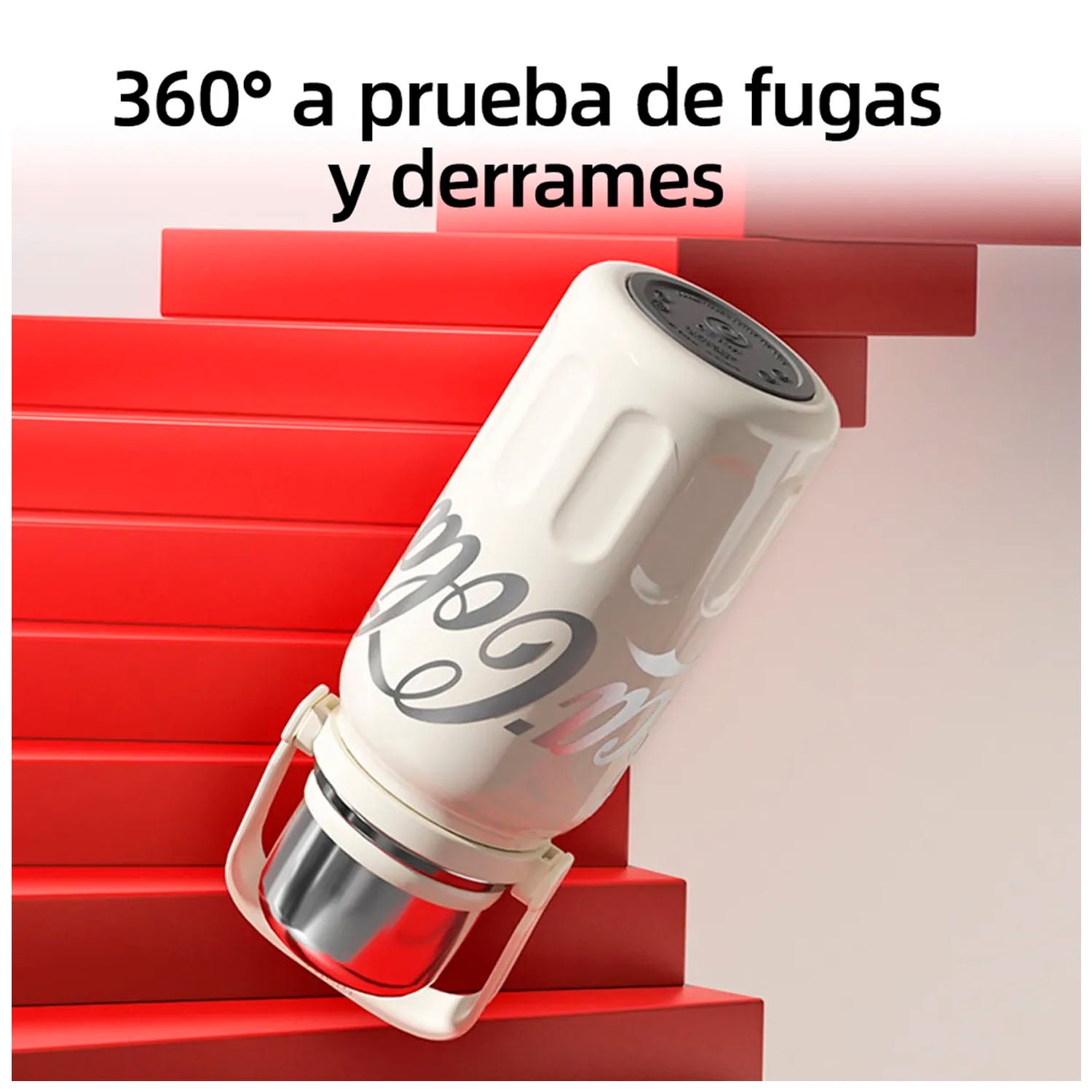 TERMO DEPORTIVO GERM COCA-COLA ROJO 1200ML ACERO INOXIDABLE - 3