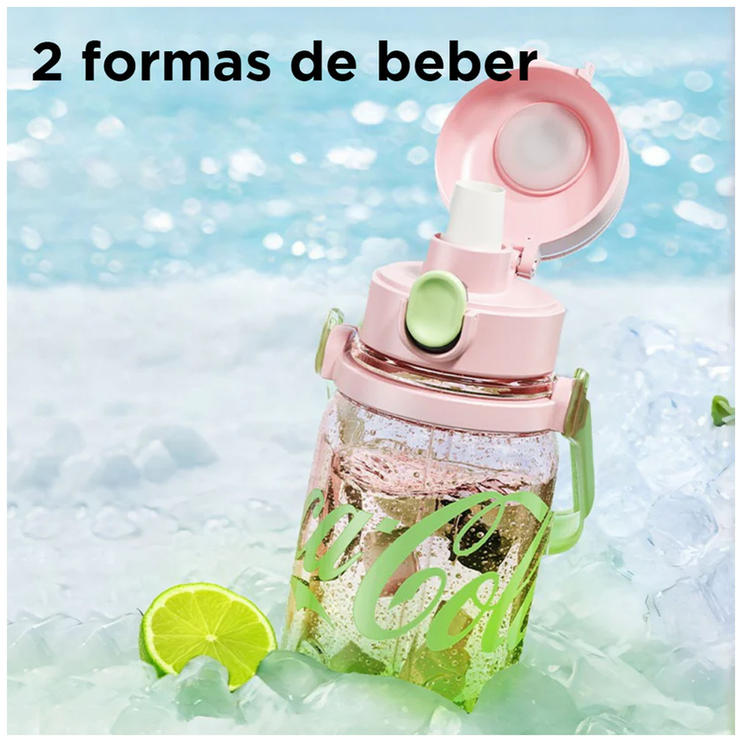 BOTELLA DEPORTIVA GERM TRITAN COCA-COLA NEGRO 850ML - 2