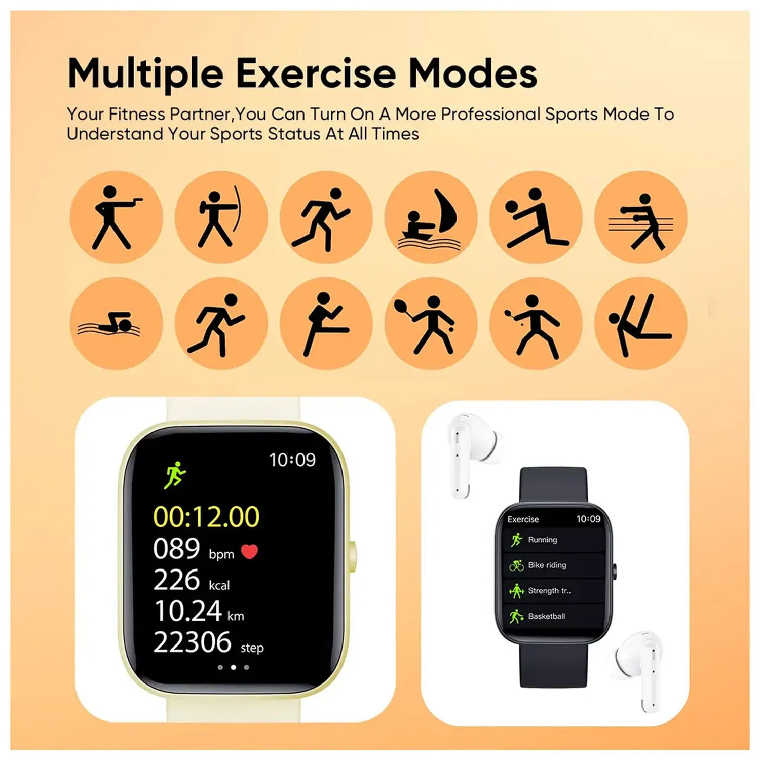 SMARTWATCH VIDVIE SW1618 NEGRO BLUETOOTH CON LLAMADAS - 4
