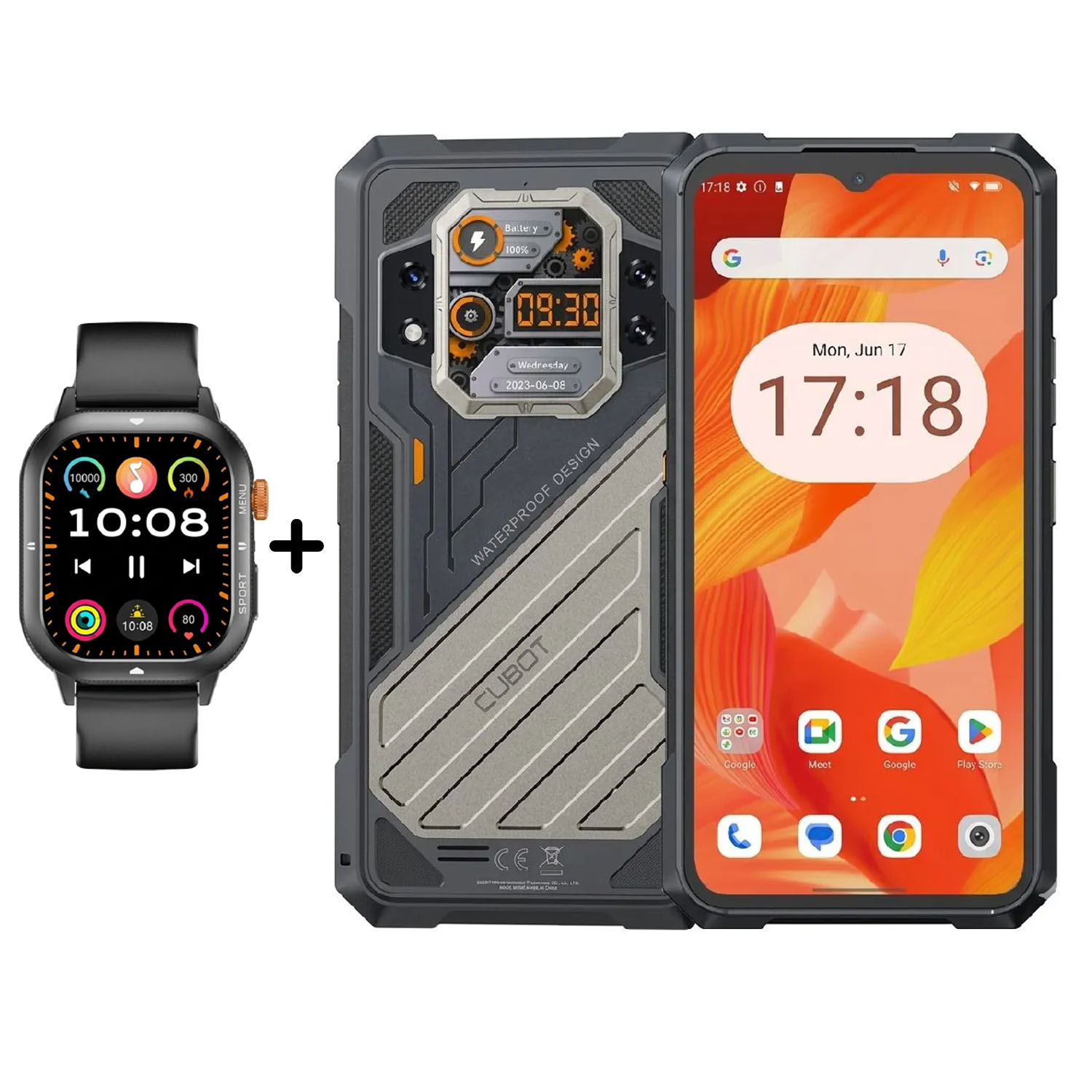 COMBO CUBOT SMARTPHONE KINGKONG X 5G 16GB RAM 256GB + SMARTWATCH U1 NEGRO - 3