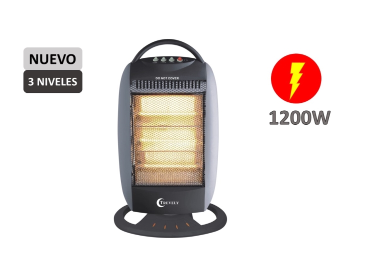 CALEFACTOR ELECTRICO TREVELY TCH-020 -  PLOMO - 1200W - 2
