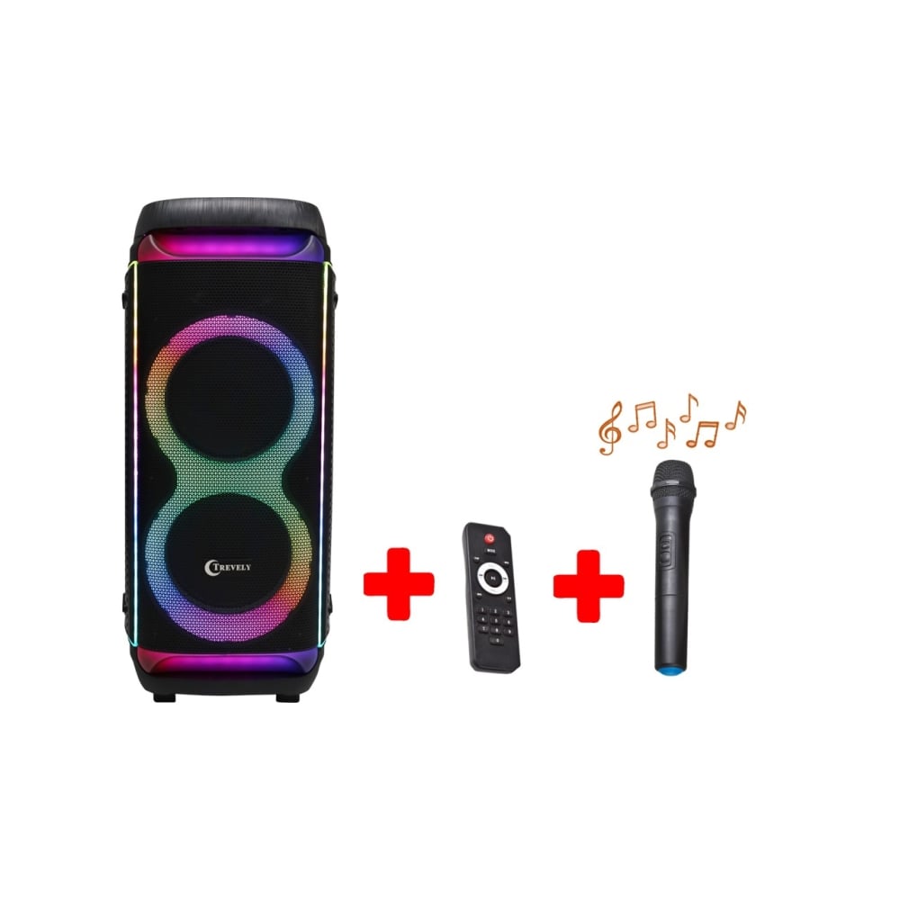 PARLANTE DUAL 10 TREVELY WT-1012 - KARAOKE - 500W - 1