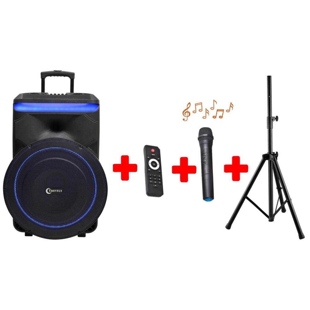 PARLANTE ACTIVO 18 TREVELY WT-1820 - 800W + TRIPODE - 1