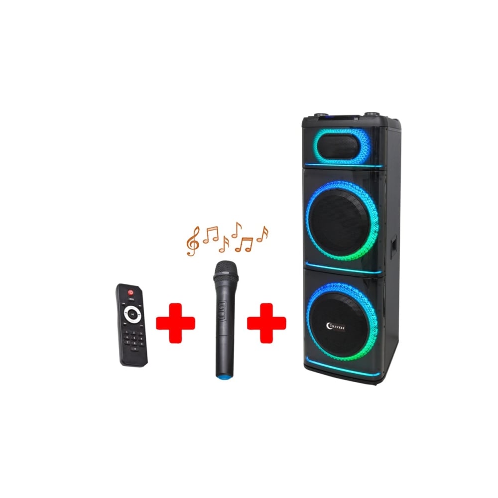 PARLANTE DUAL 12 TREVELY WT-1240 - 800W + KARAOKE - 1