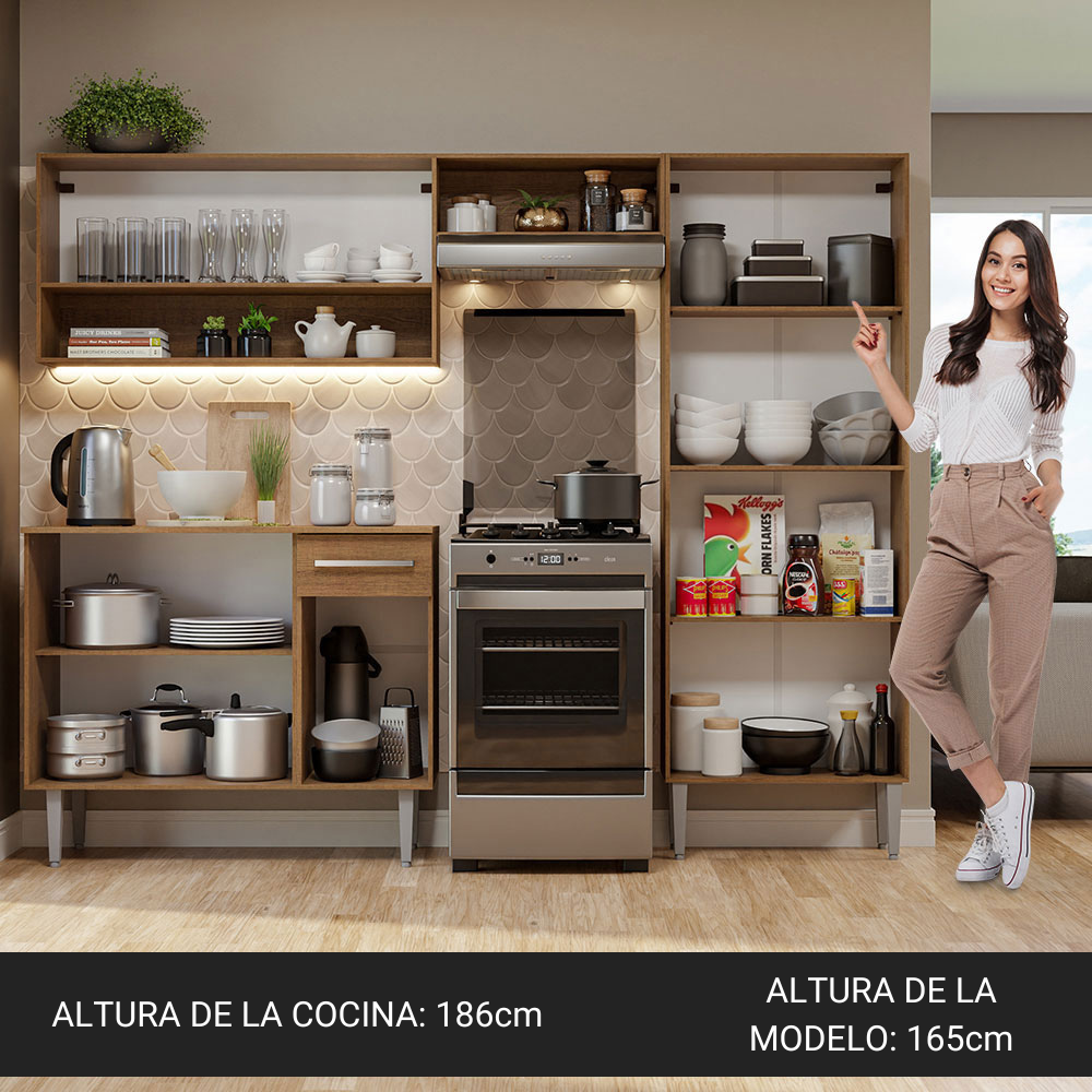 MUEBLE DE COCINA MADESA GREM2290029B 1 CAJÓN EMILLY 229 CM - 4