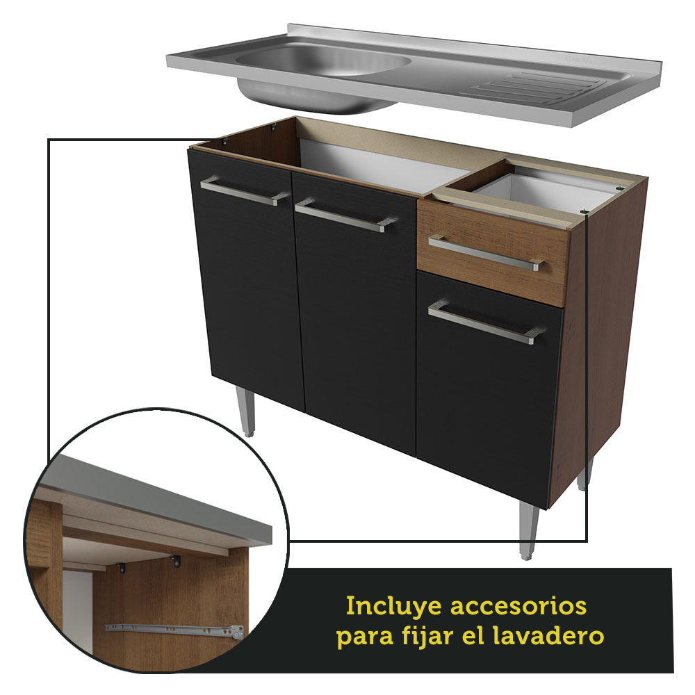 ARMARIO DE COCINA MADESA XAGREM2290027K COMPACTA 229CM EMILLY POP 02 - 8