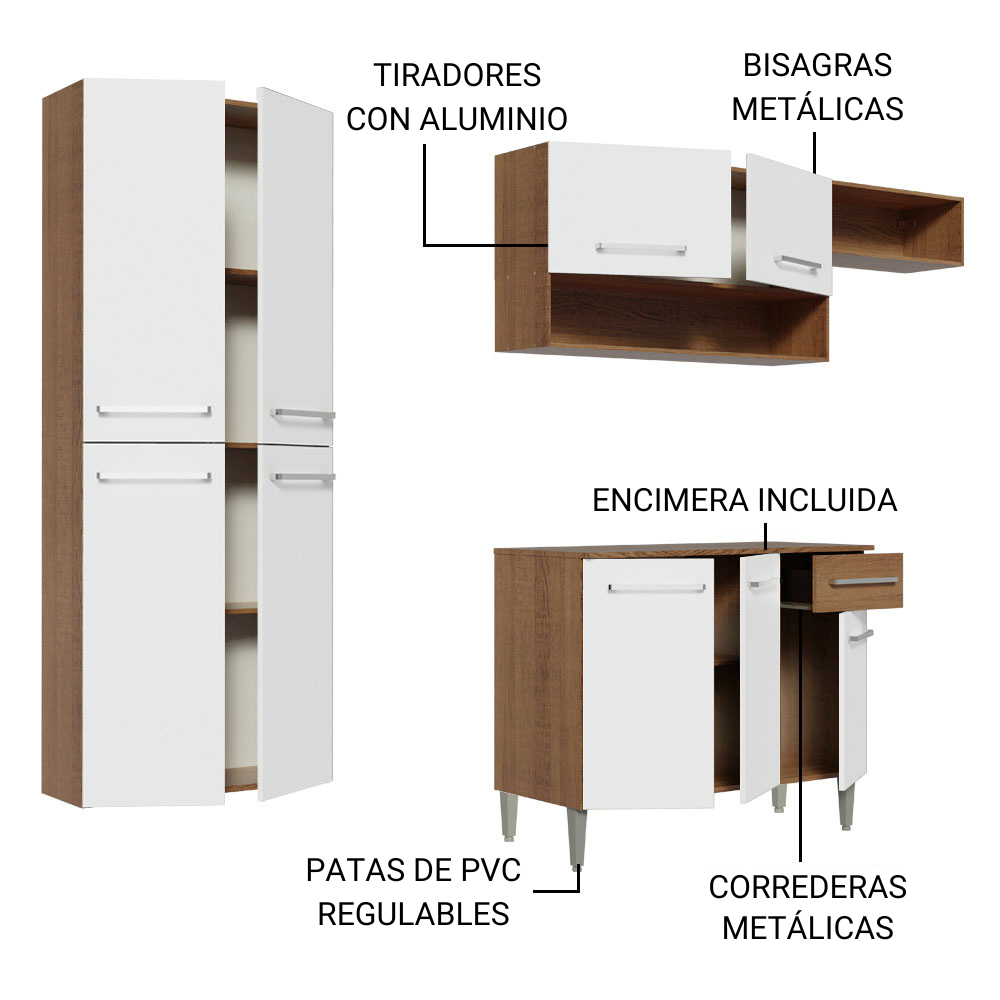 ARMARIO DE COCINA MADESA EMILLY INTEGRAL FIT 229CM 03 - 3