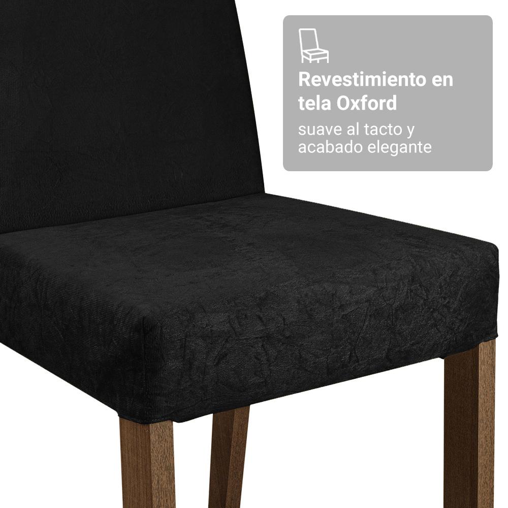 JUEGO COMEDOR MADESA 2 SILLAS NEGRO MANU OXFORD - 8
